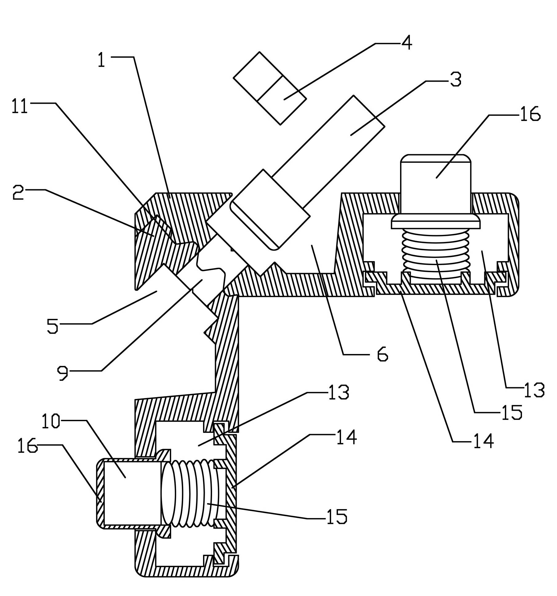 Corner connector for movable connection