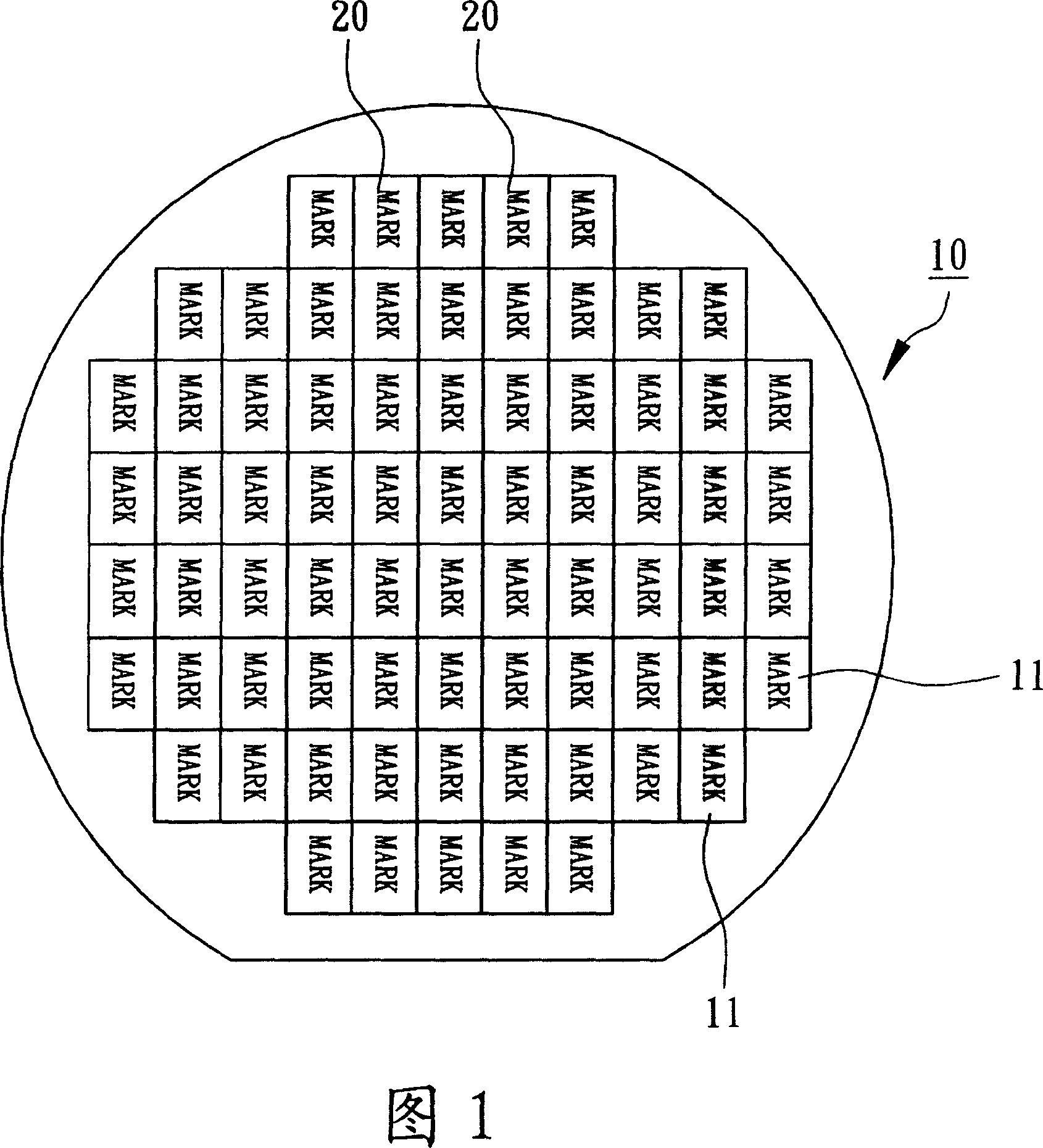 Wafer laser marker method and its wafer