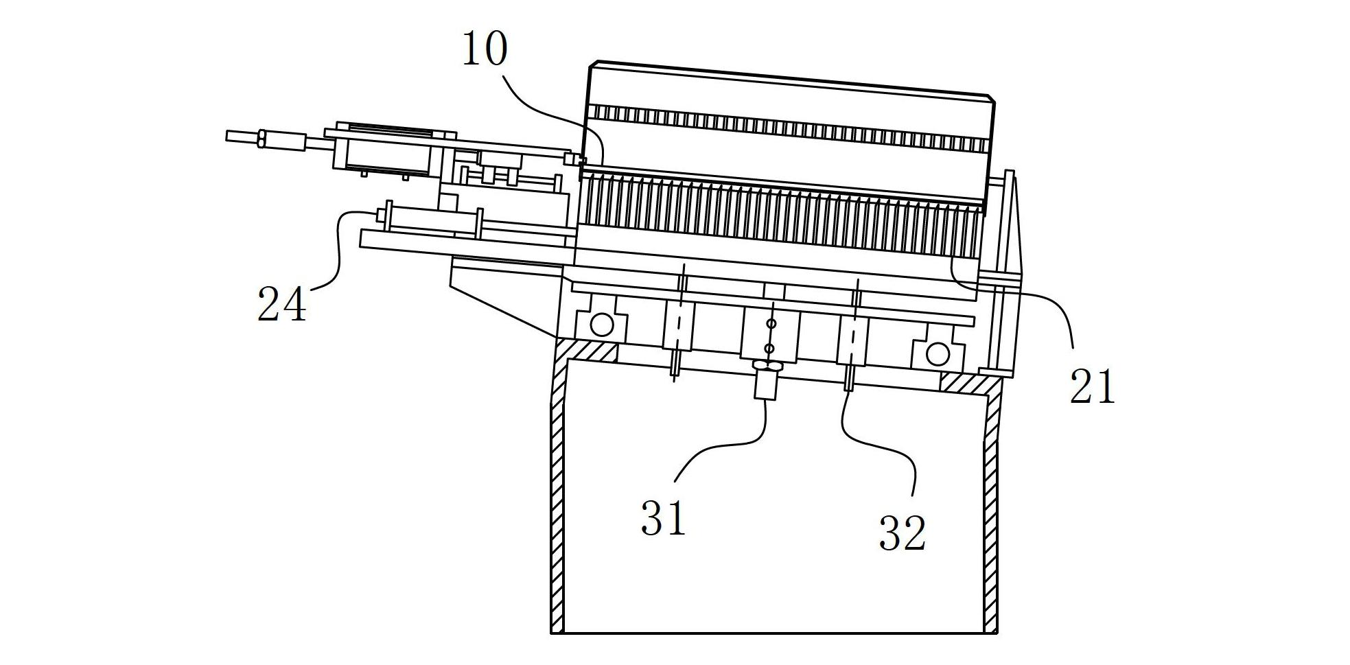 Positioning mechanism based on heat radiating tubes