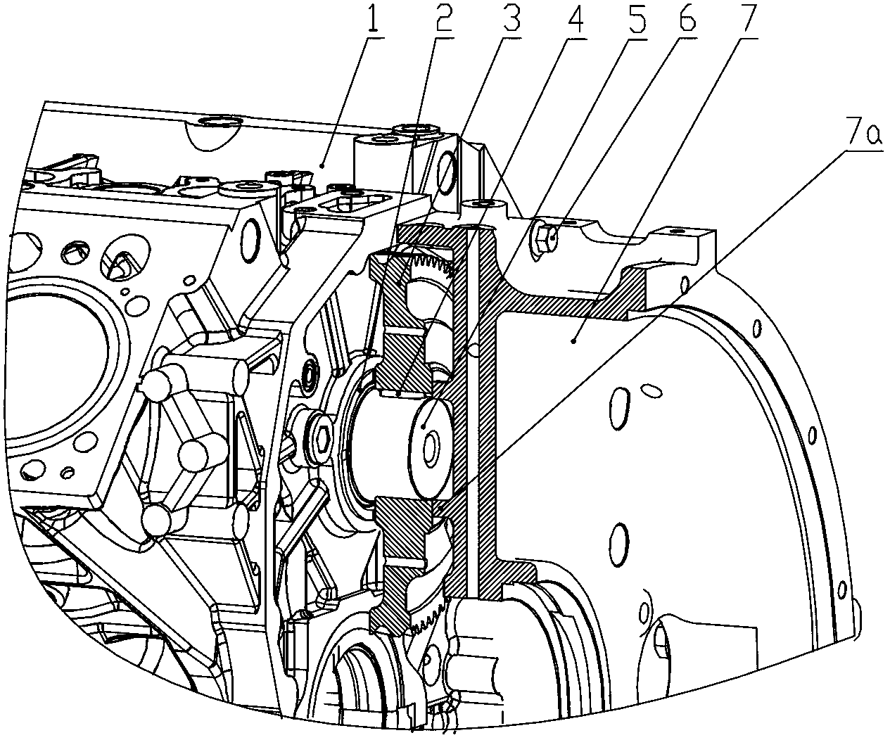 Axial positioning and connecting structure of cam shaft