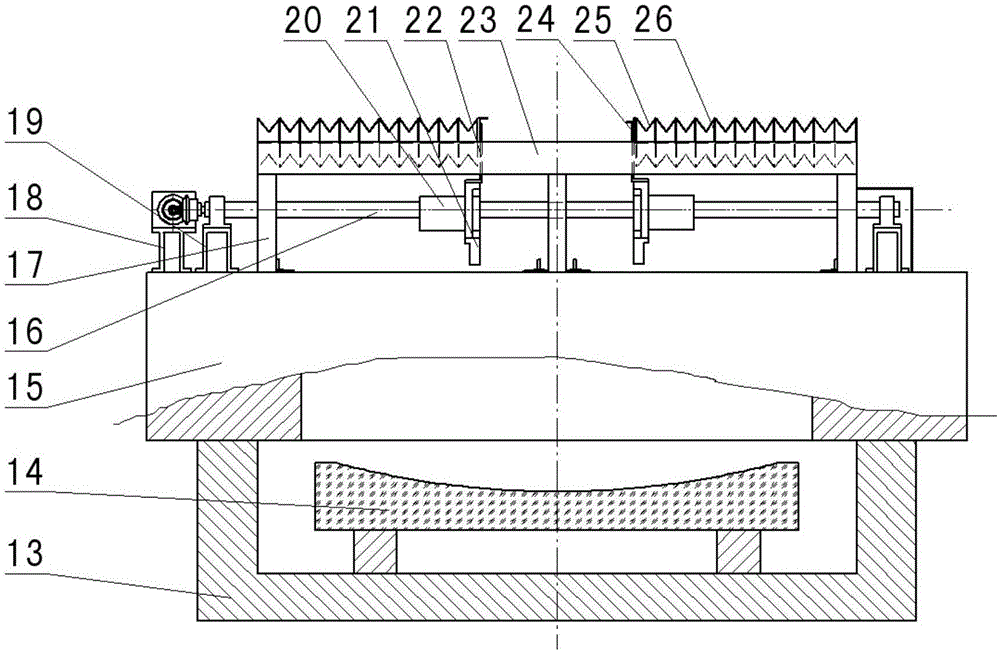 Foldable and shrinkable anti-dust device for large-aperture horizontal telescope