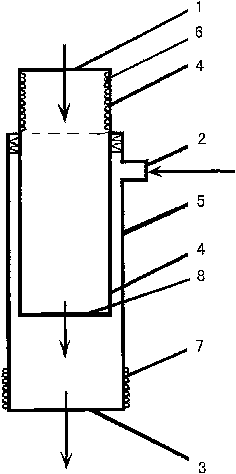 Solid powder particle dissolution dispersing device