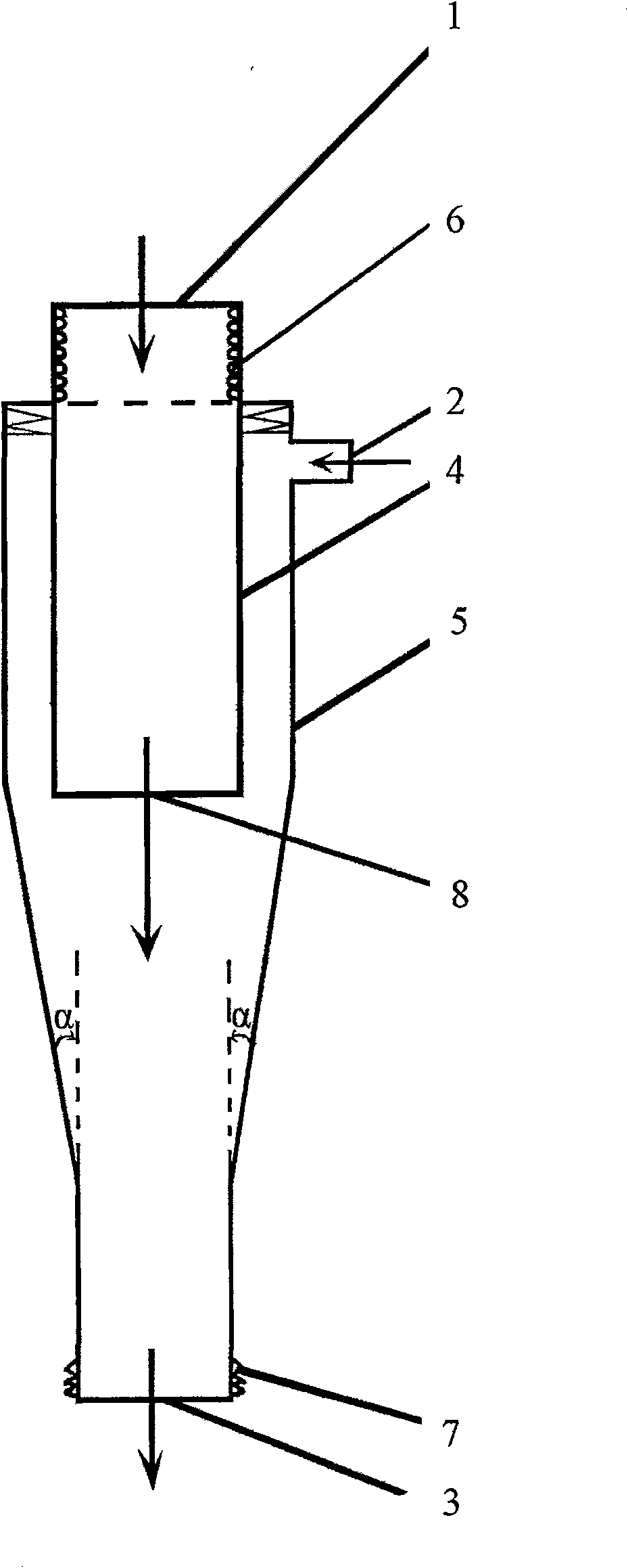 Solid powder particle dissolution dispersing device