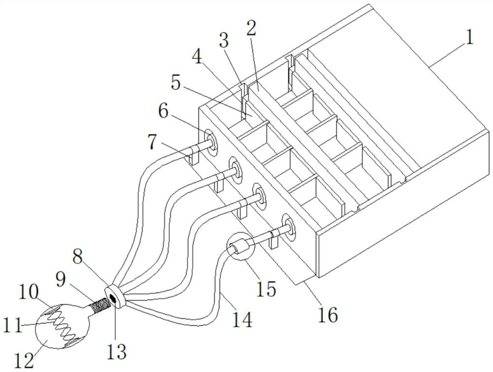 Egg white separation device and use method