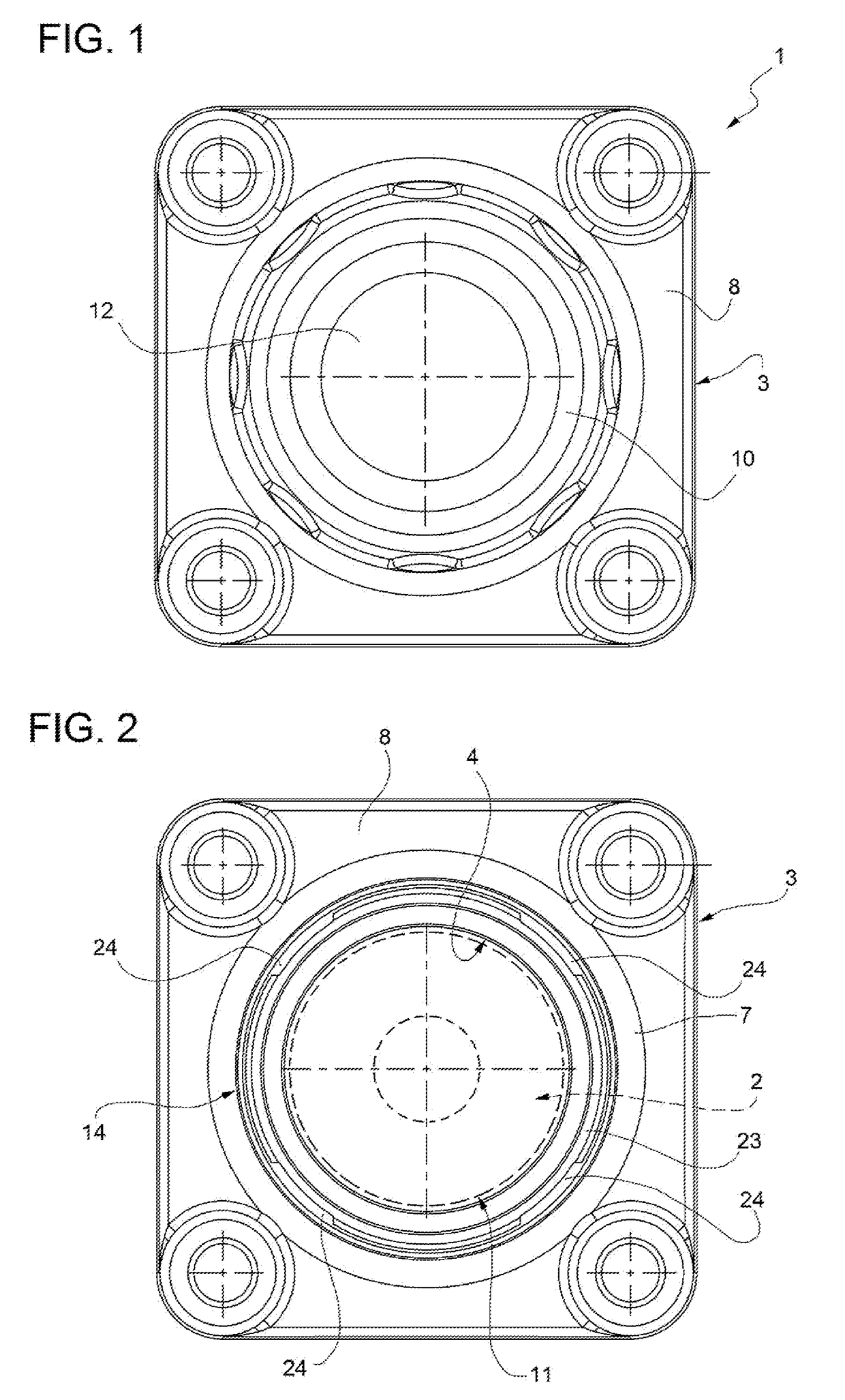 A support assembly for movable shaft in particular for machinery for the food industry