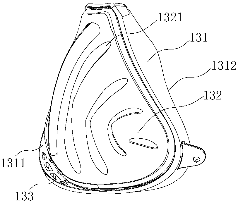 Sealing support component used for anti-haze face mask and anti-haze face mask