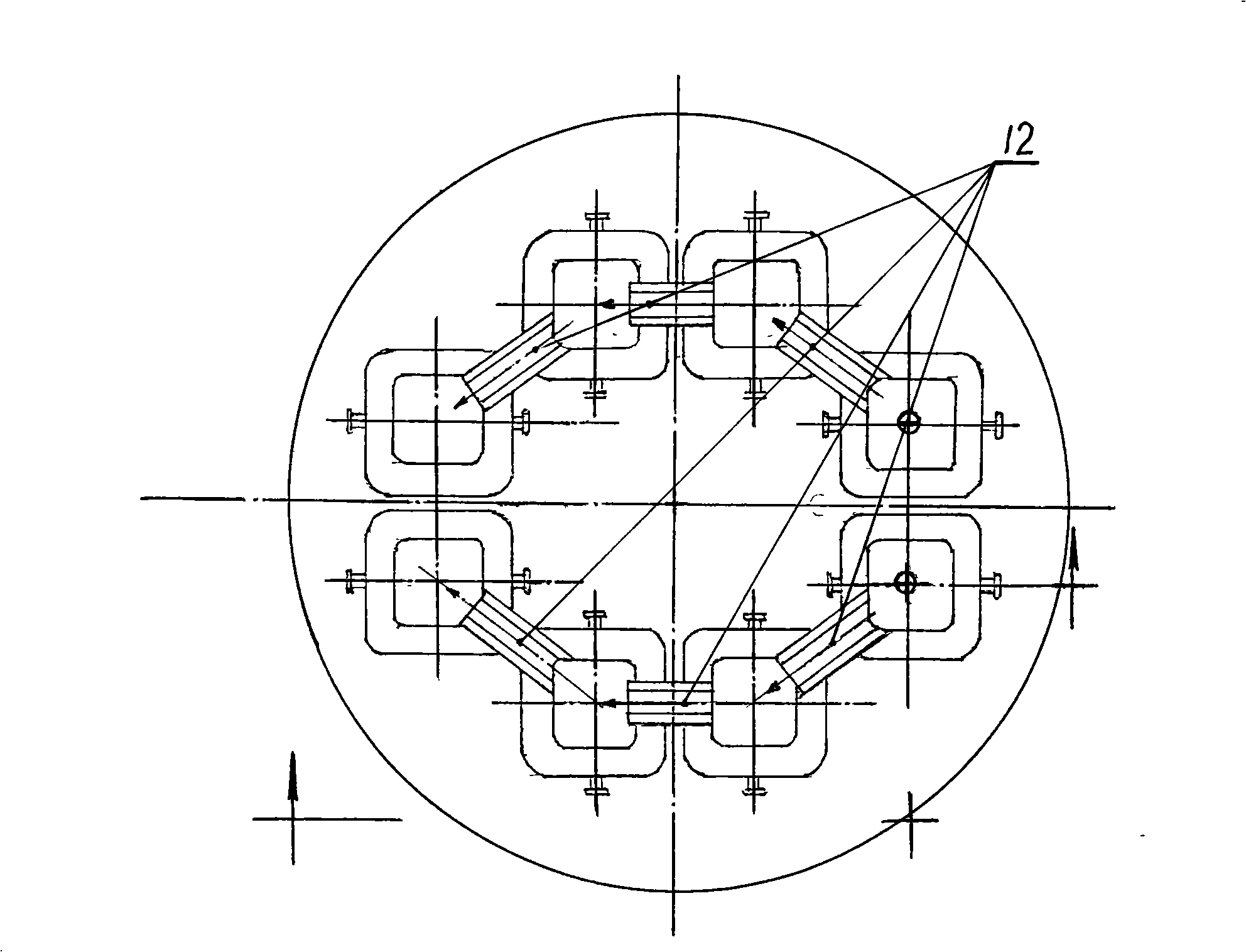 Equipment and process for casting multi-branch steel ingot with vacuum spill method and liquid steel