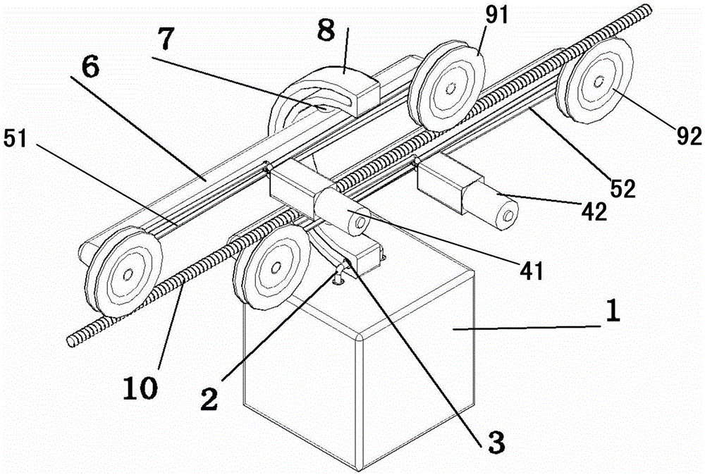 Travelling mechanism of inspection robot for realizing obstacle crossing