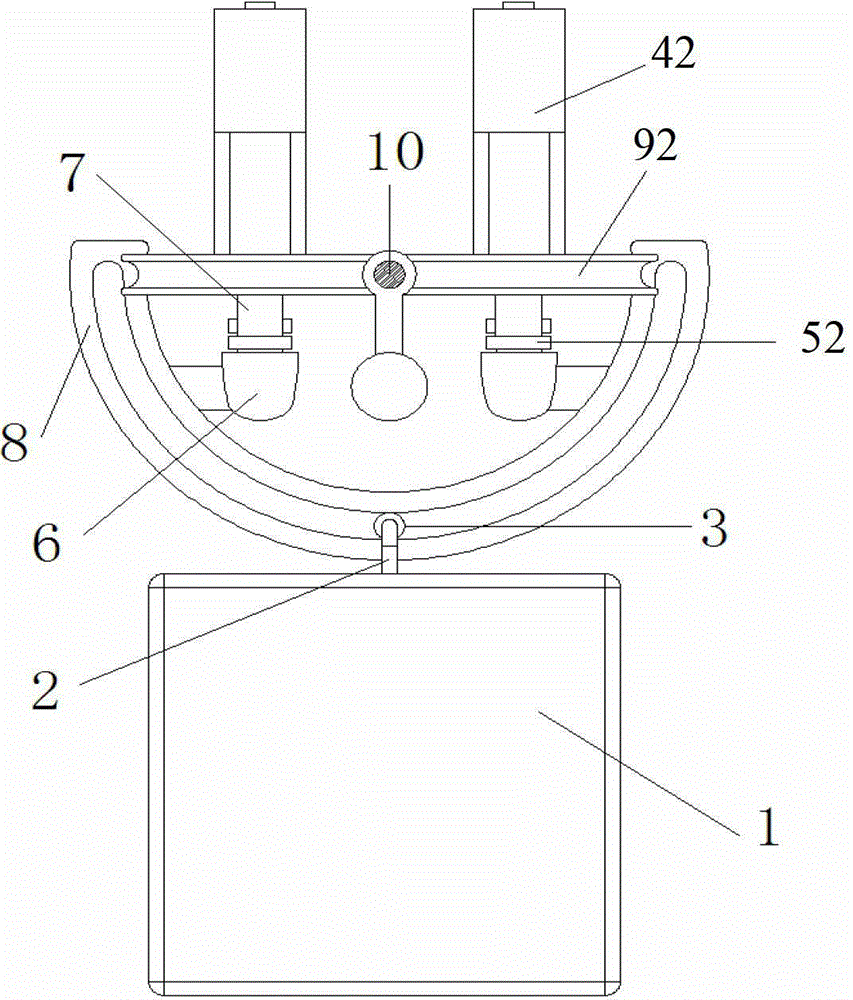 Travelling mechanism of inspection robot for realizing obstacle crossing