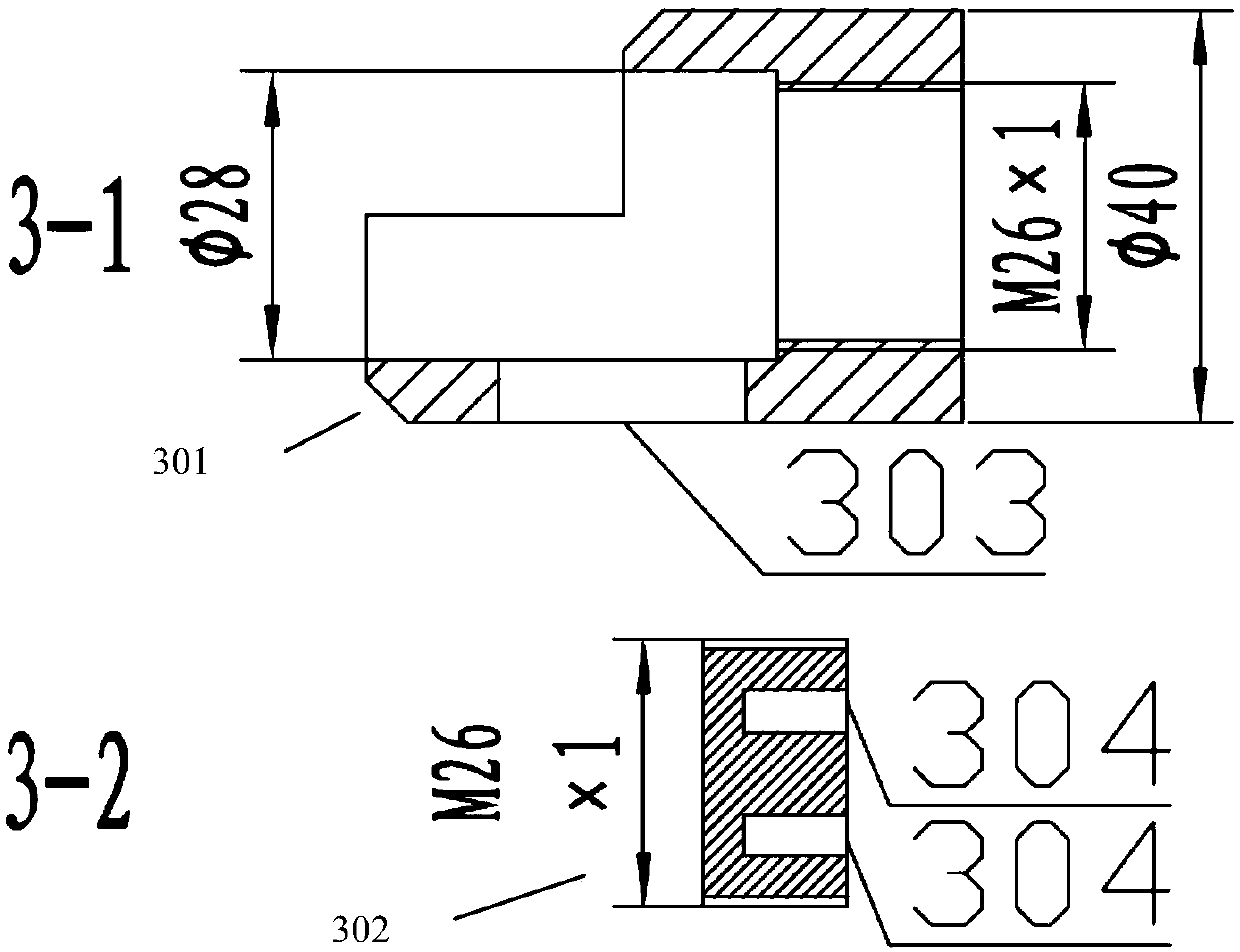 Water cooling type sample bracket for high enthalpy airflow