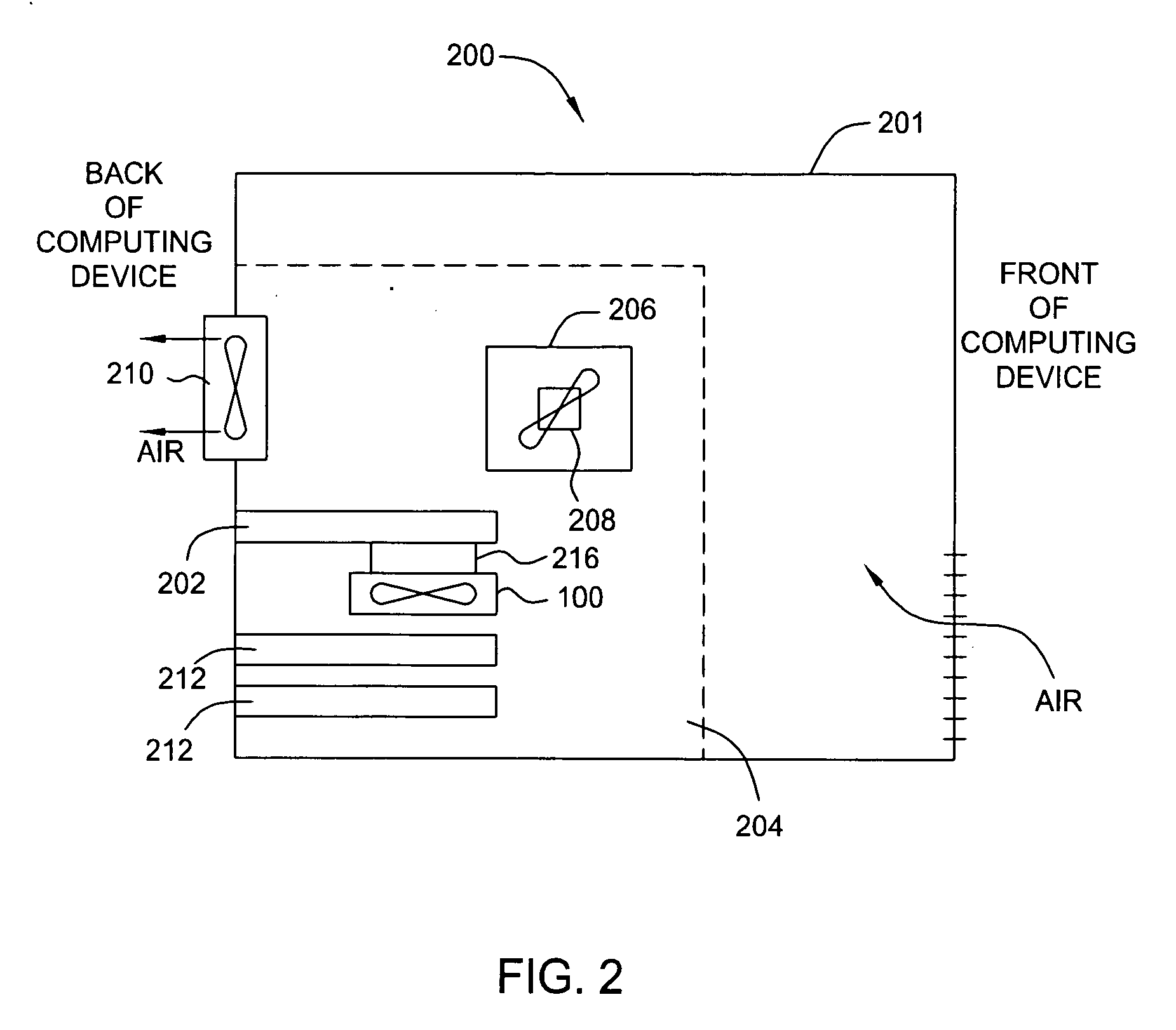 Cooling system for computer hardware