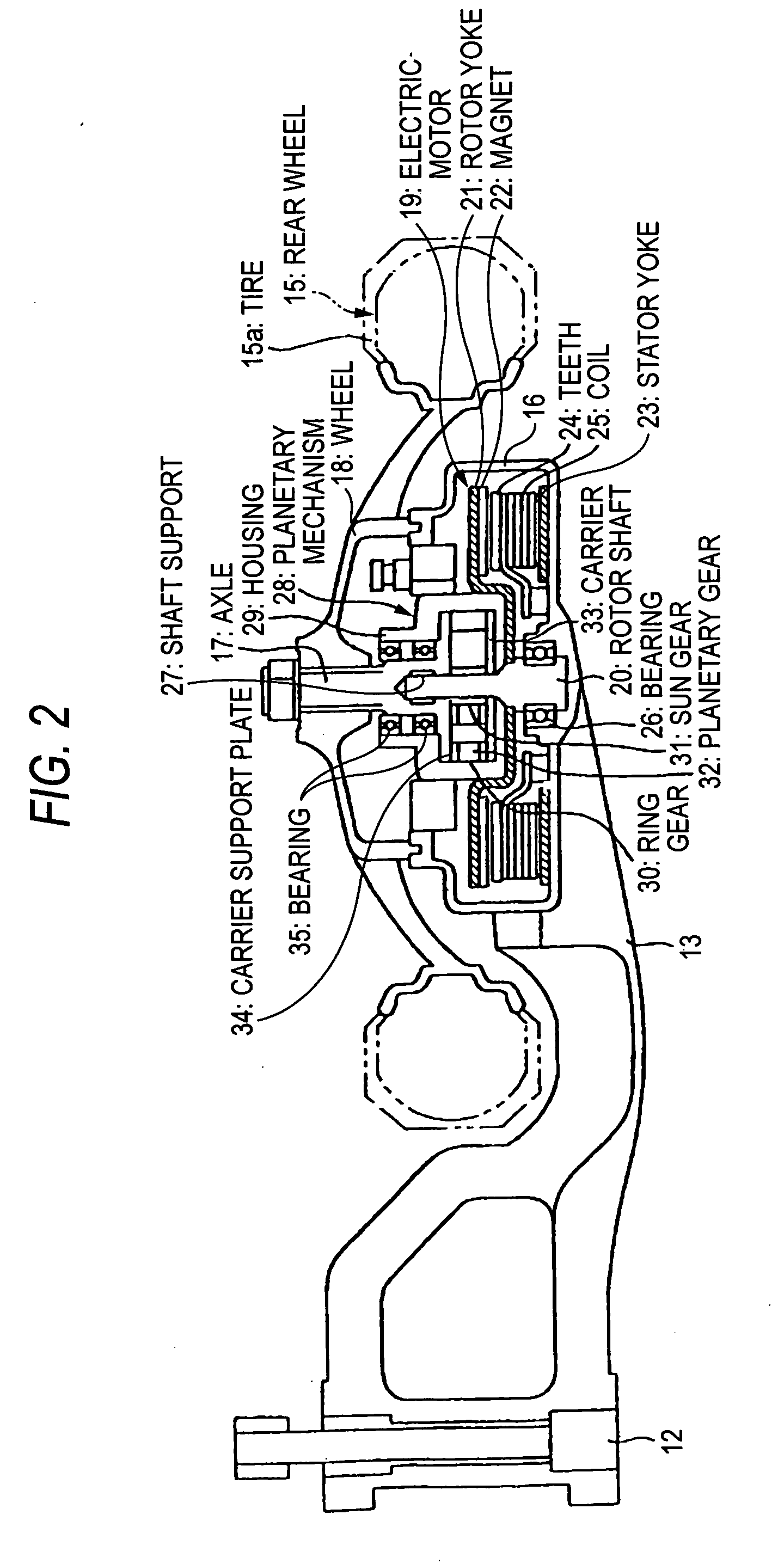 Axial gap type dynamo-electric machine