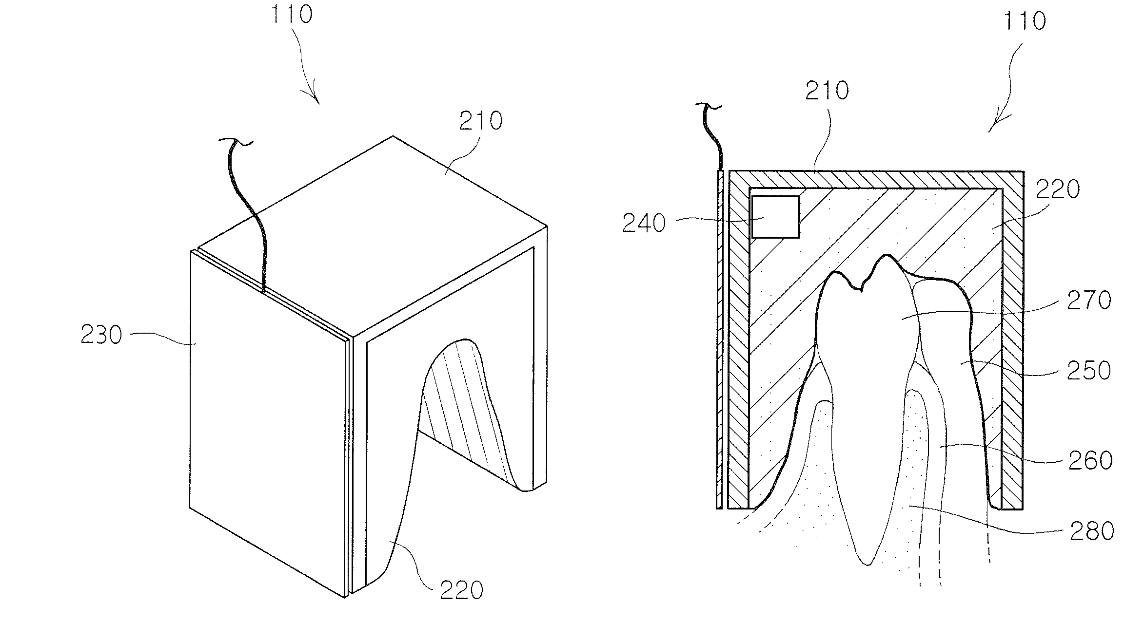 Method and support device for measuring jawbone mineral density