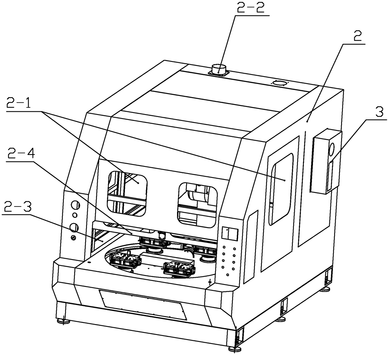 Eight-axis mirror polishing machine tool