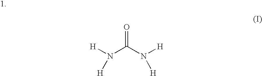 Use of an agent that contains carbamide and/or at least a derivative thereof as a cleaning agent