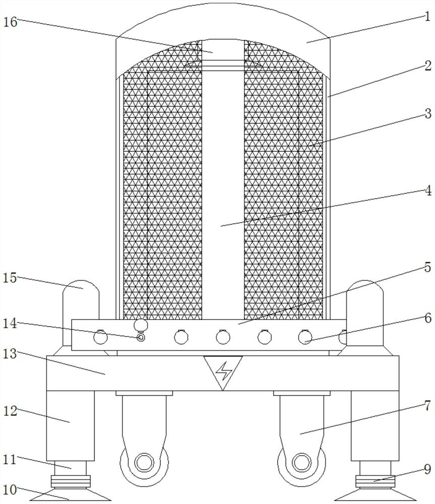 Electric power protection device for building construction