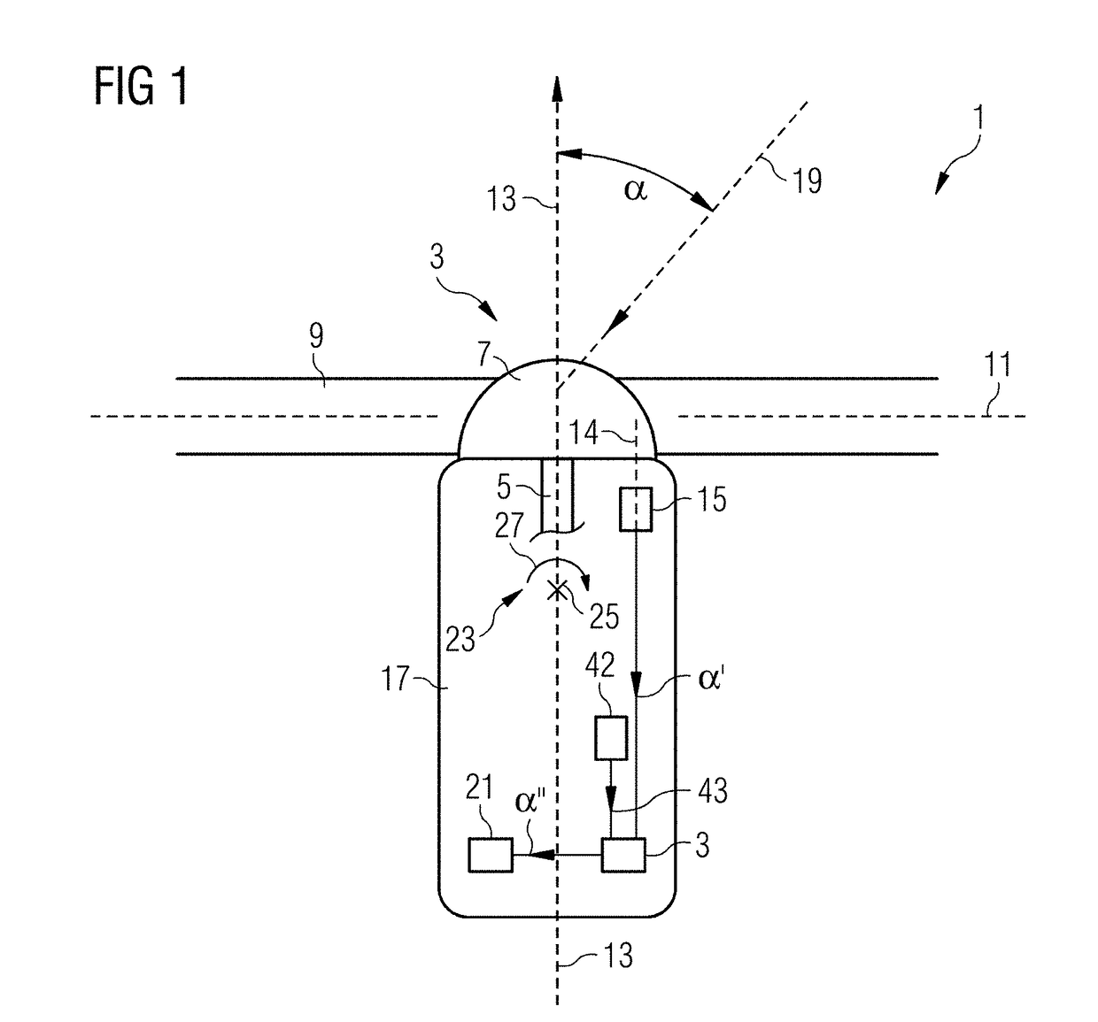 Method and arrangement for continuous calibration of a wind direction measurement