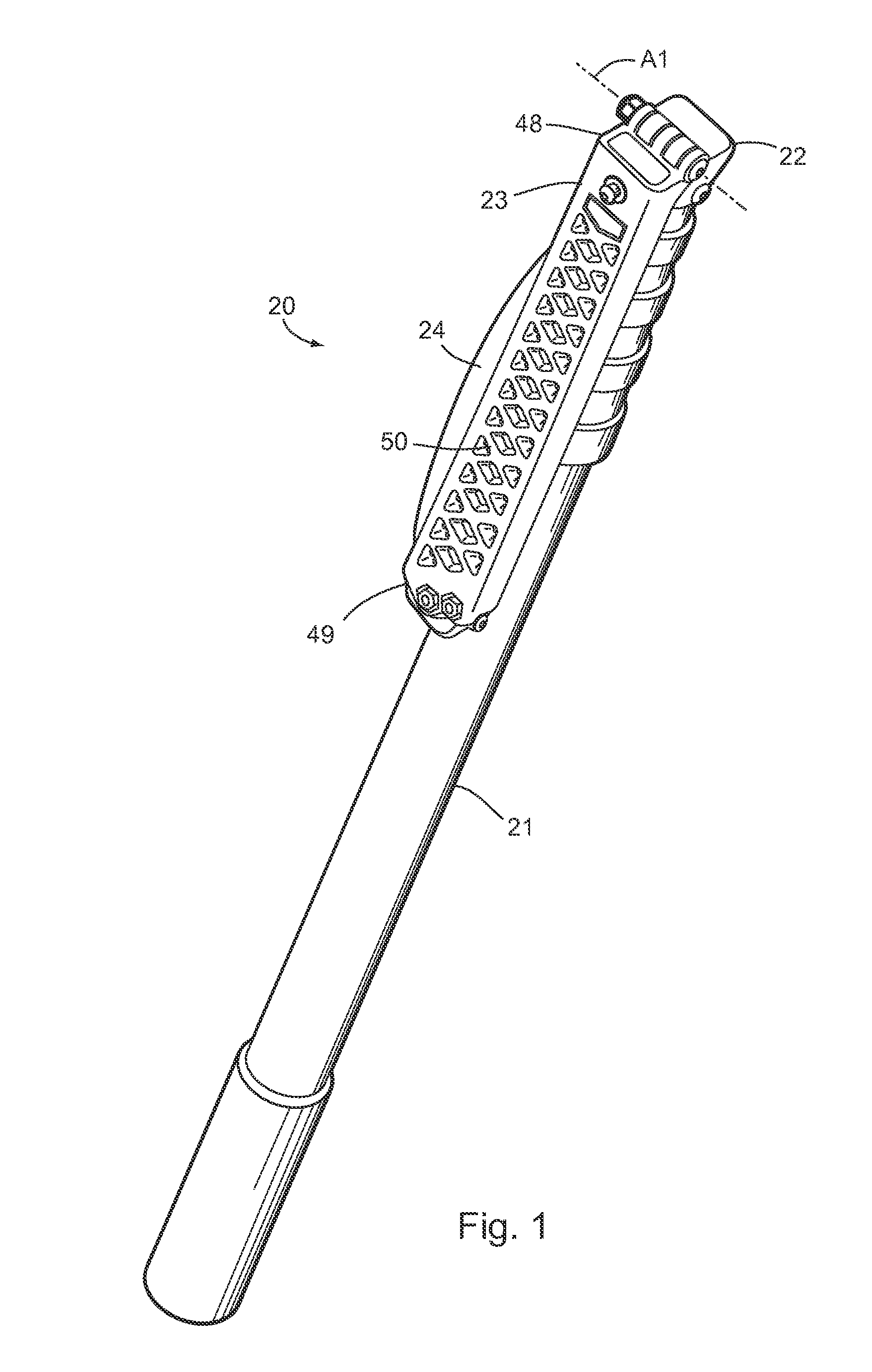 Foldable-storable pole saw