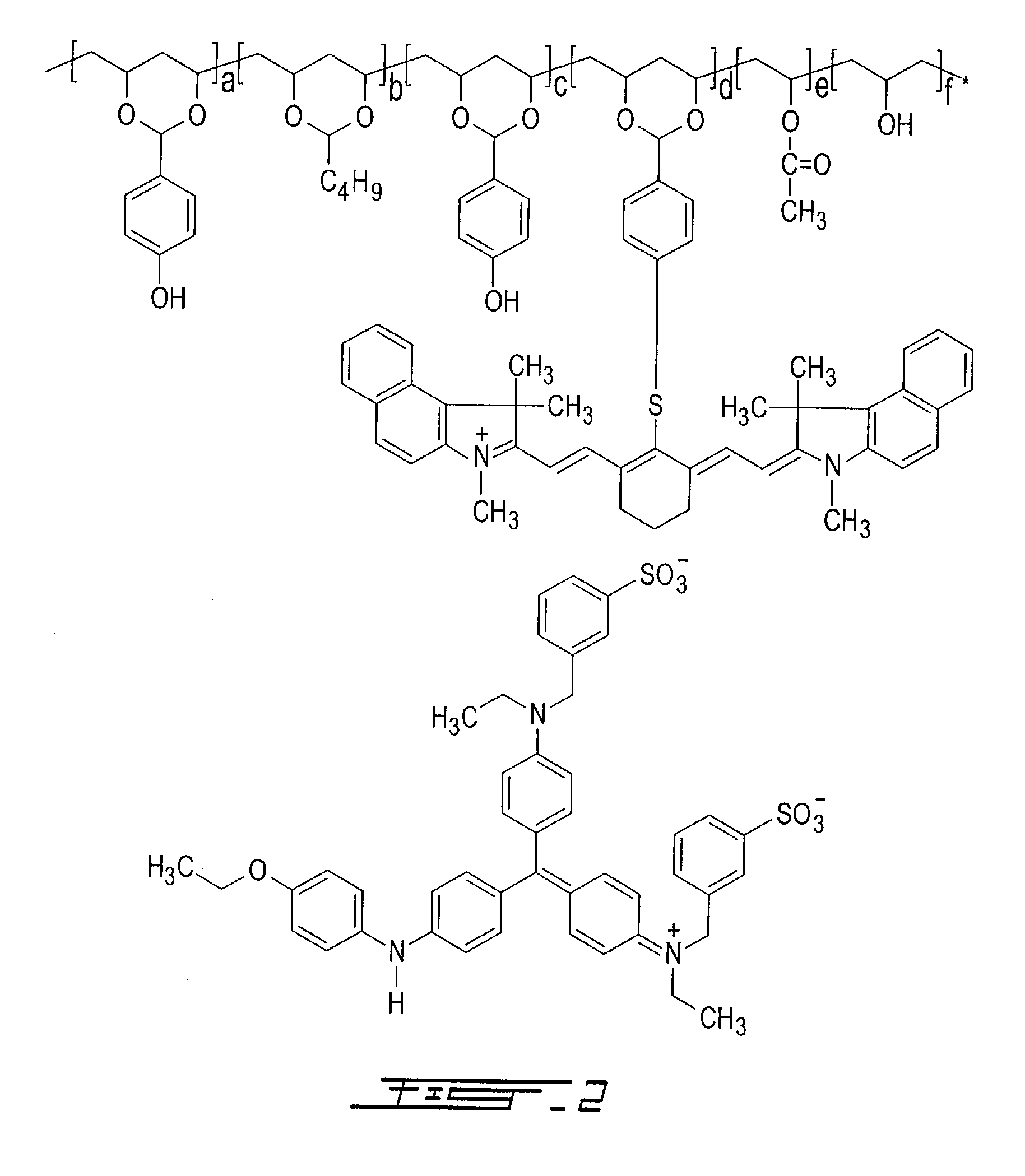 Thermally reactive near-infrared absorbing acetal copolymers, methods of preparation and methods of use