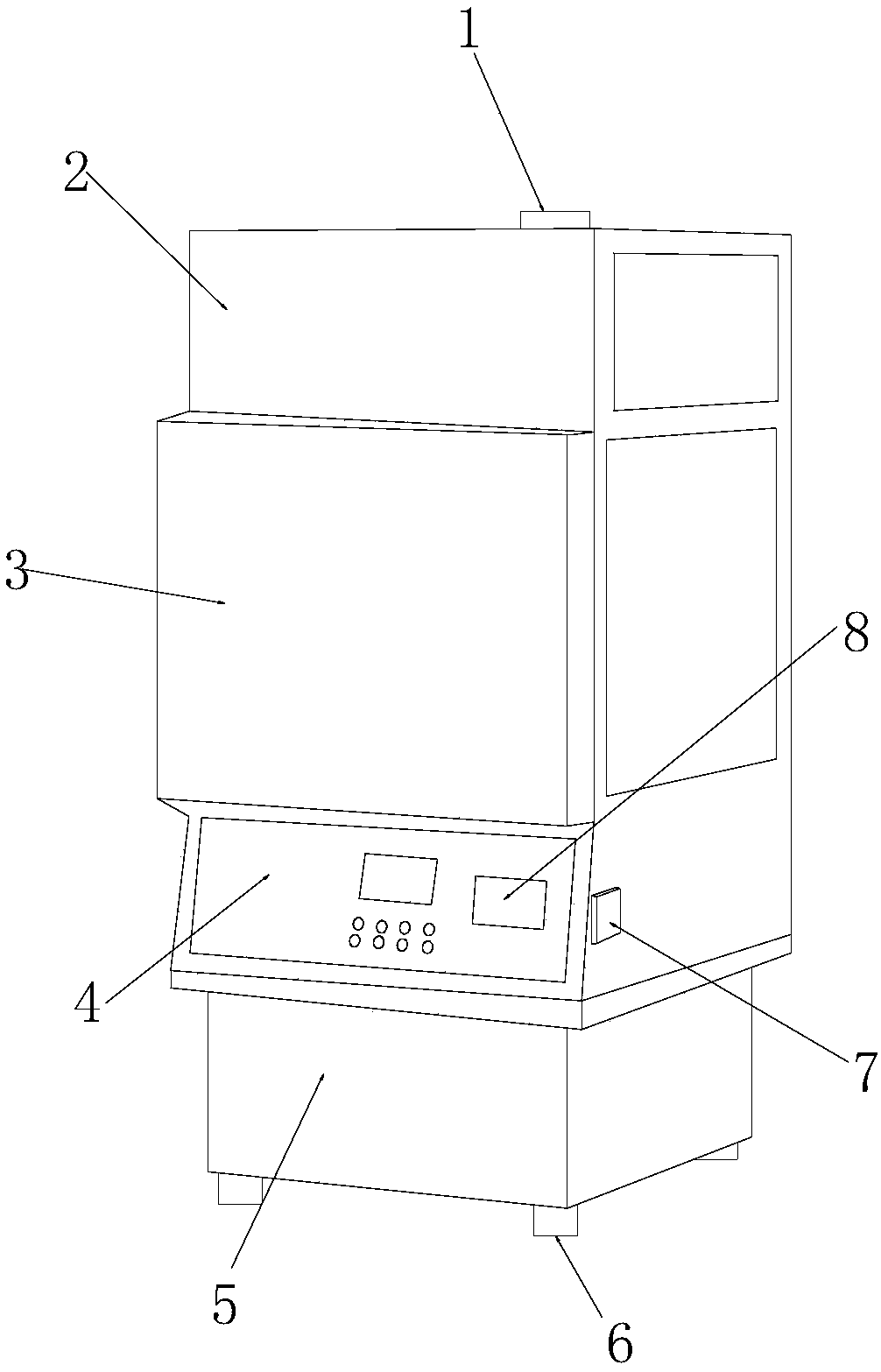 Furnace gas forced circulation device