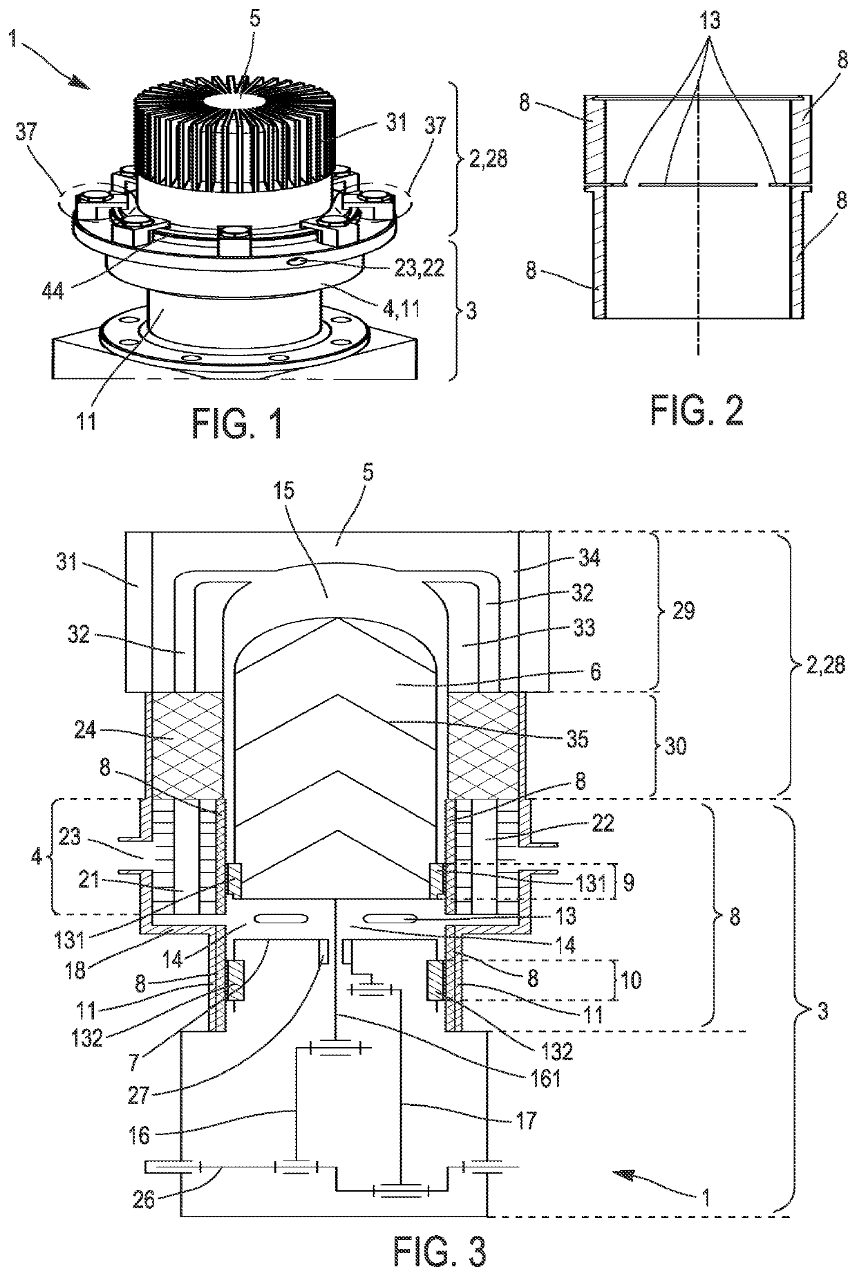 Beta-type stirling machine