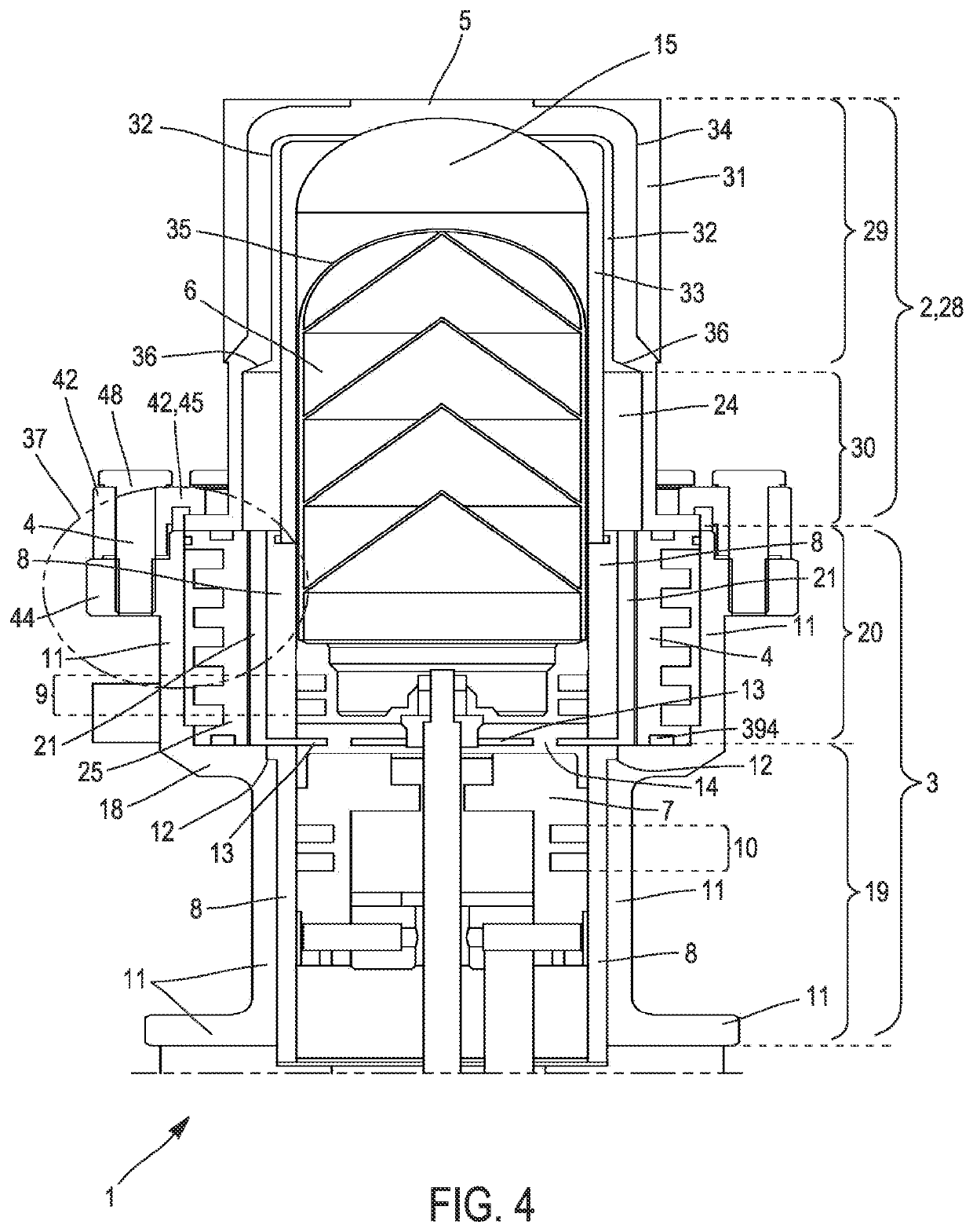 Beta-type stirling machine