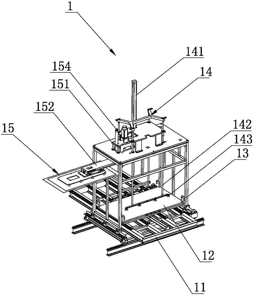 A plate automatic loading and unloading production line