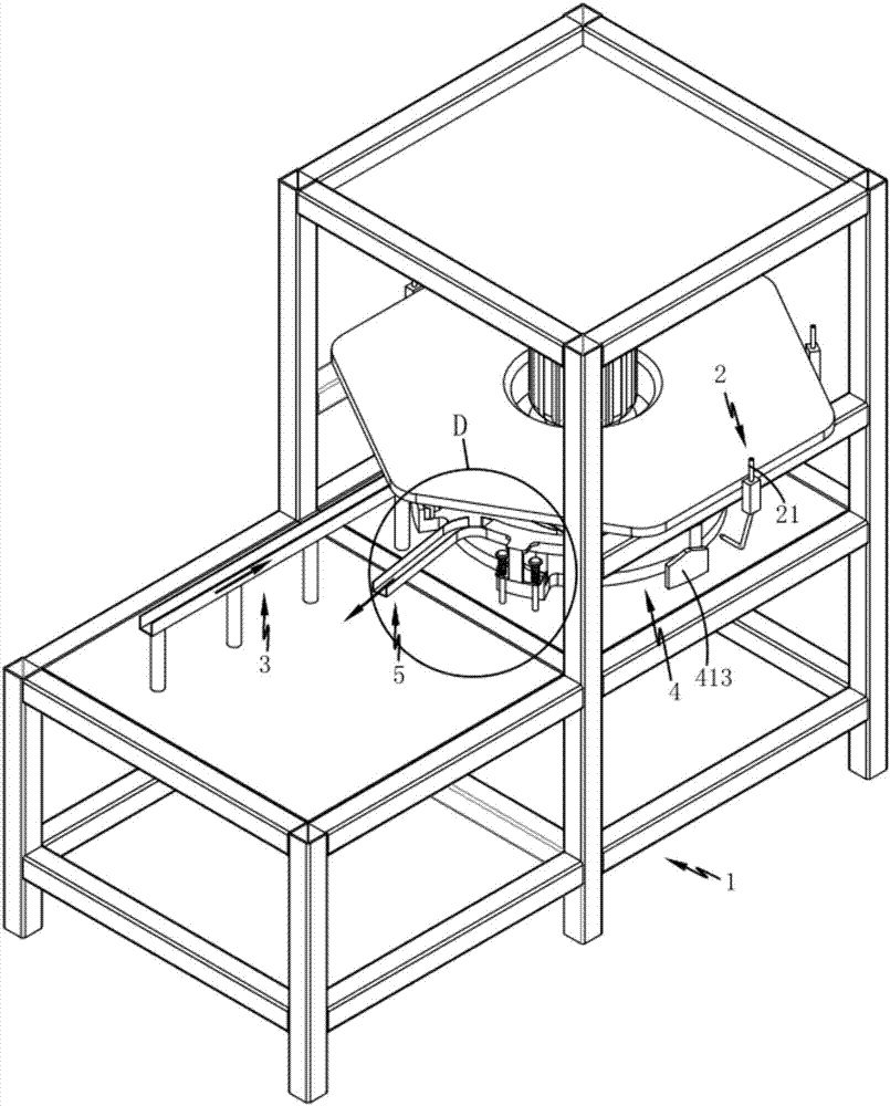 Efficient multicolor spraying production device for bottle lids