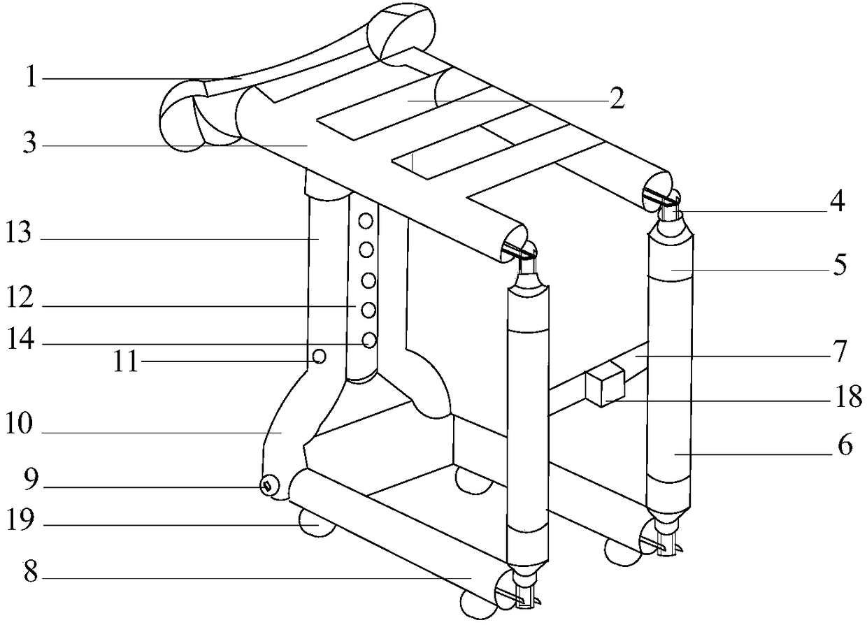 Deformable single walking stick for recovery