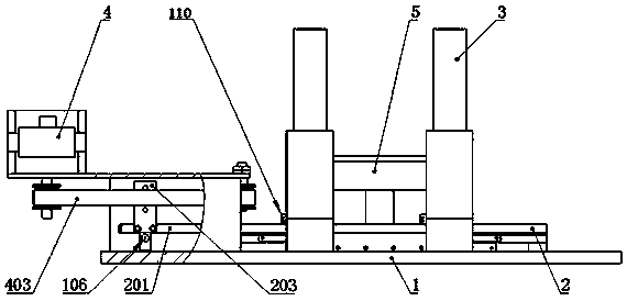 Reciprocating type test card automatic card entry and exit device