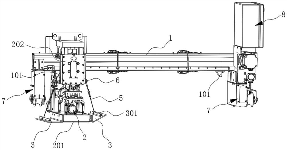 Slurry smoothing device and leveling machine