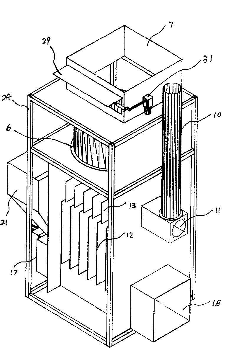 Coal burning hot-blast stove