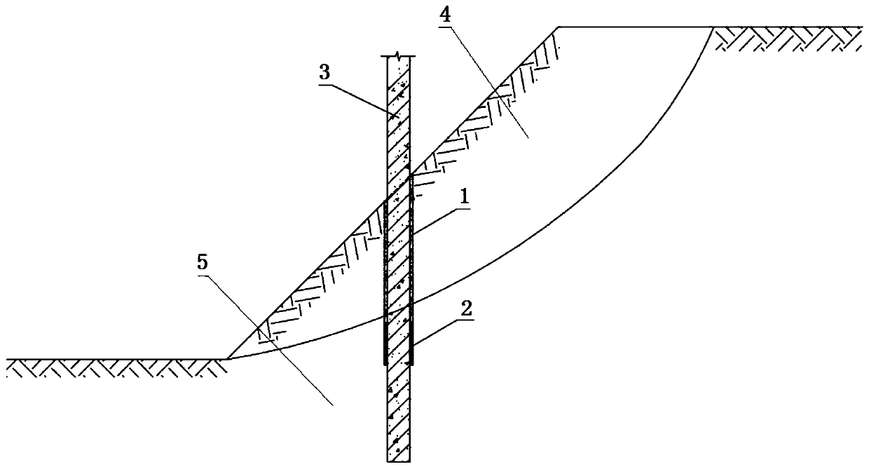 Method for reducing side friction of pile foundation