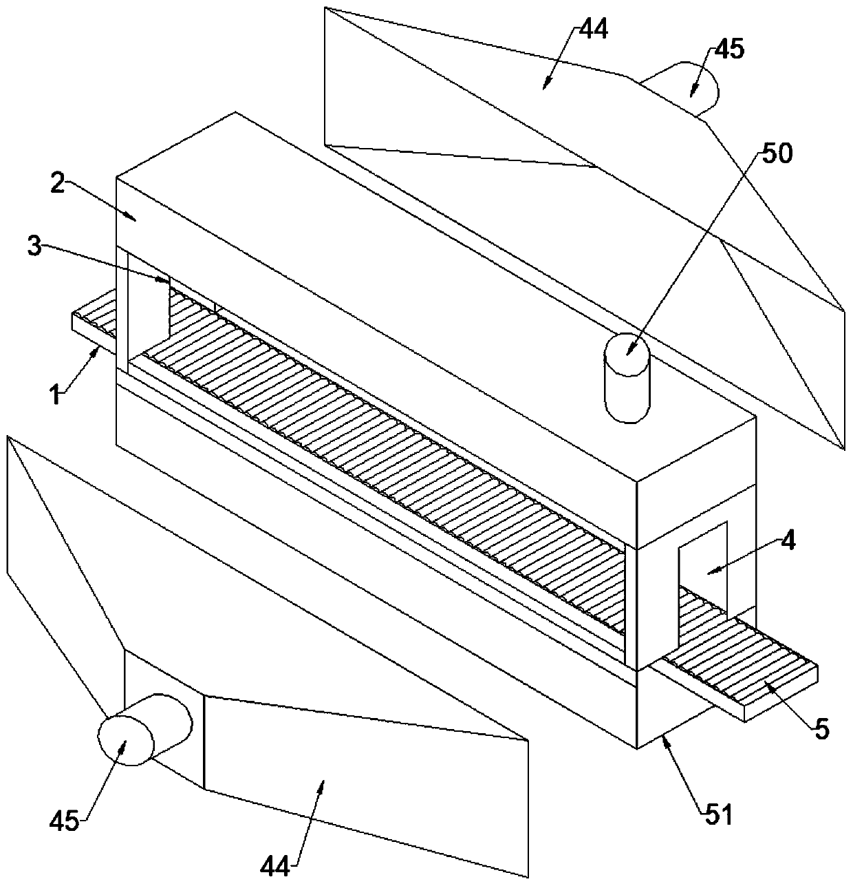 Plate paint brushing device for building decoration