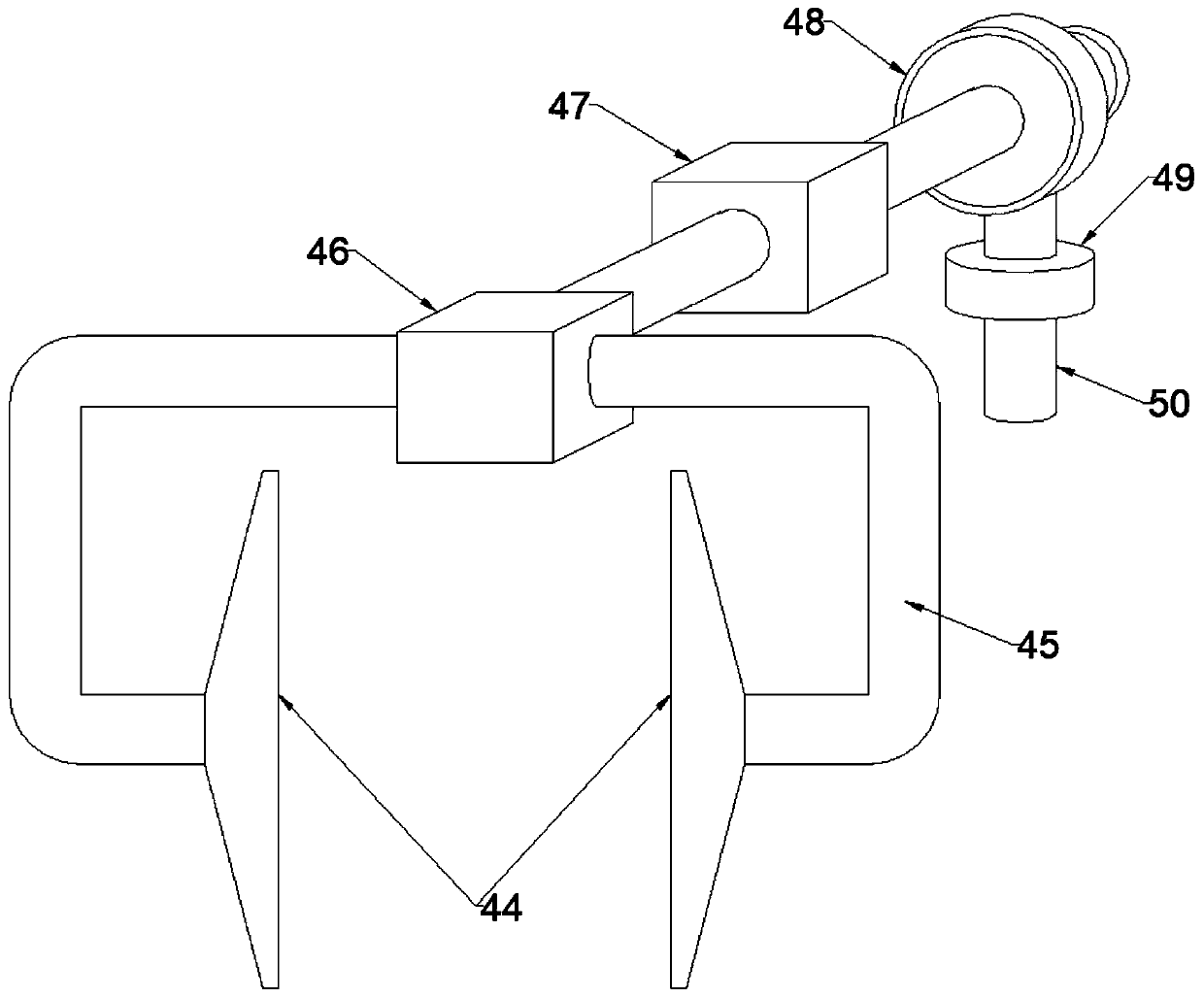 Plate paint brushing device for building decoration