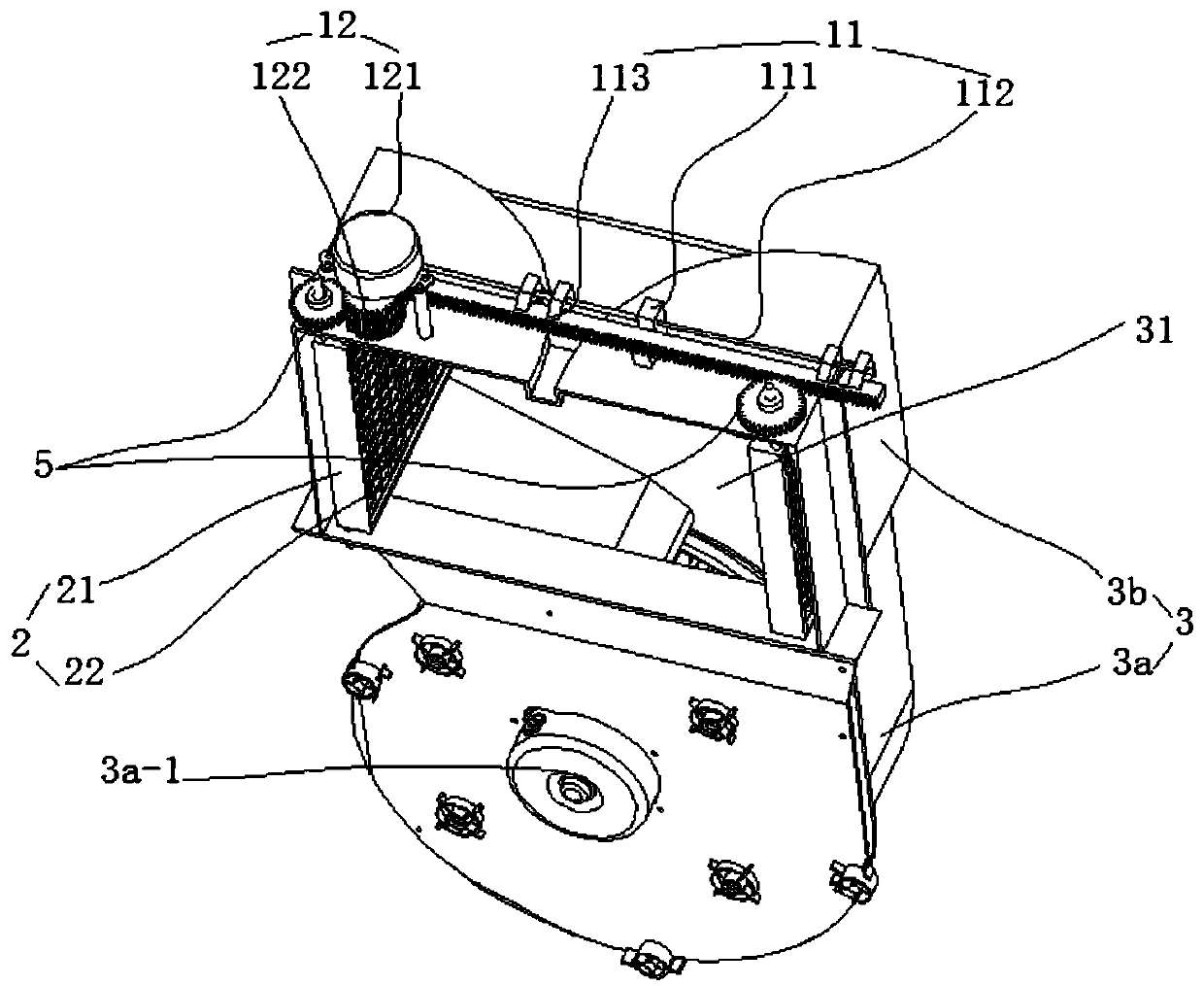 Cold and warm air switching structure of air conditioning fan and air conditioning fan thereof