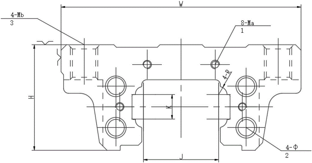 Machining method of sliding block cavity formed through precision cold drawing and guiding rail pair