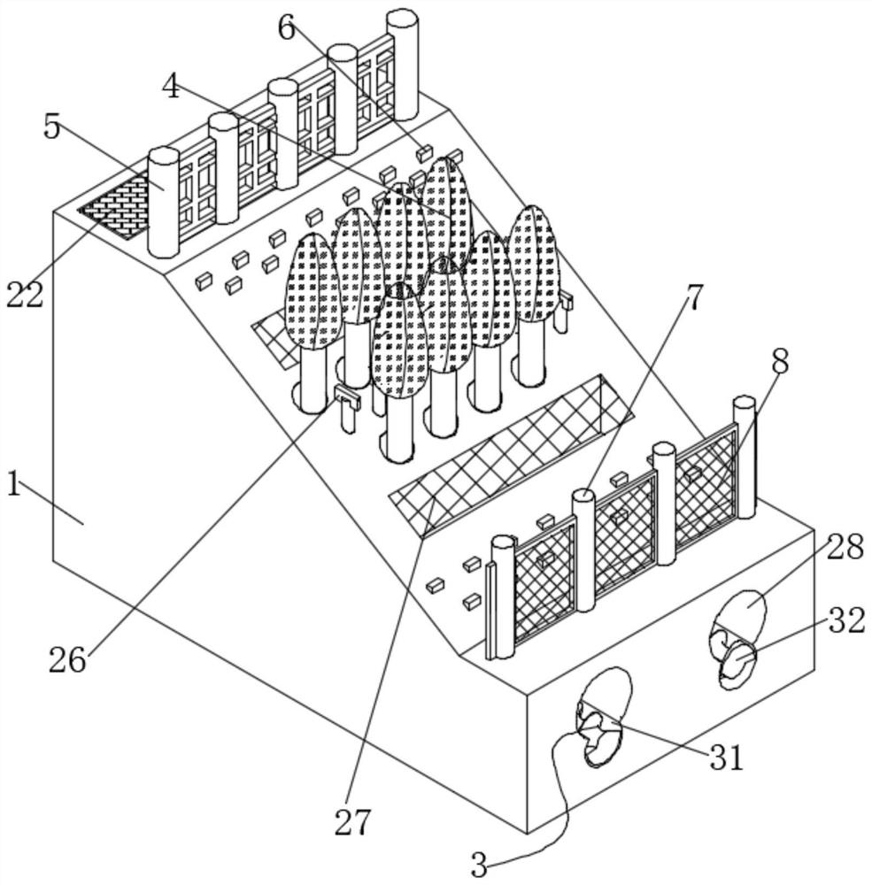 Hydraulic engineering ecological slope protection and construction method