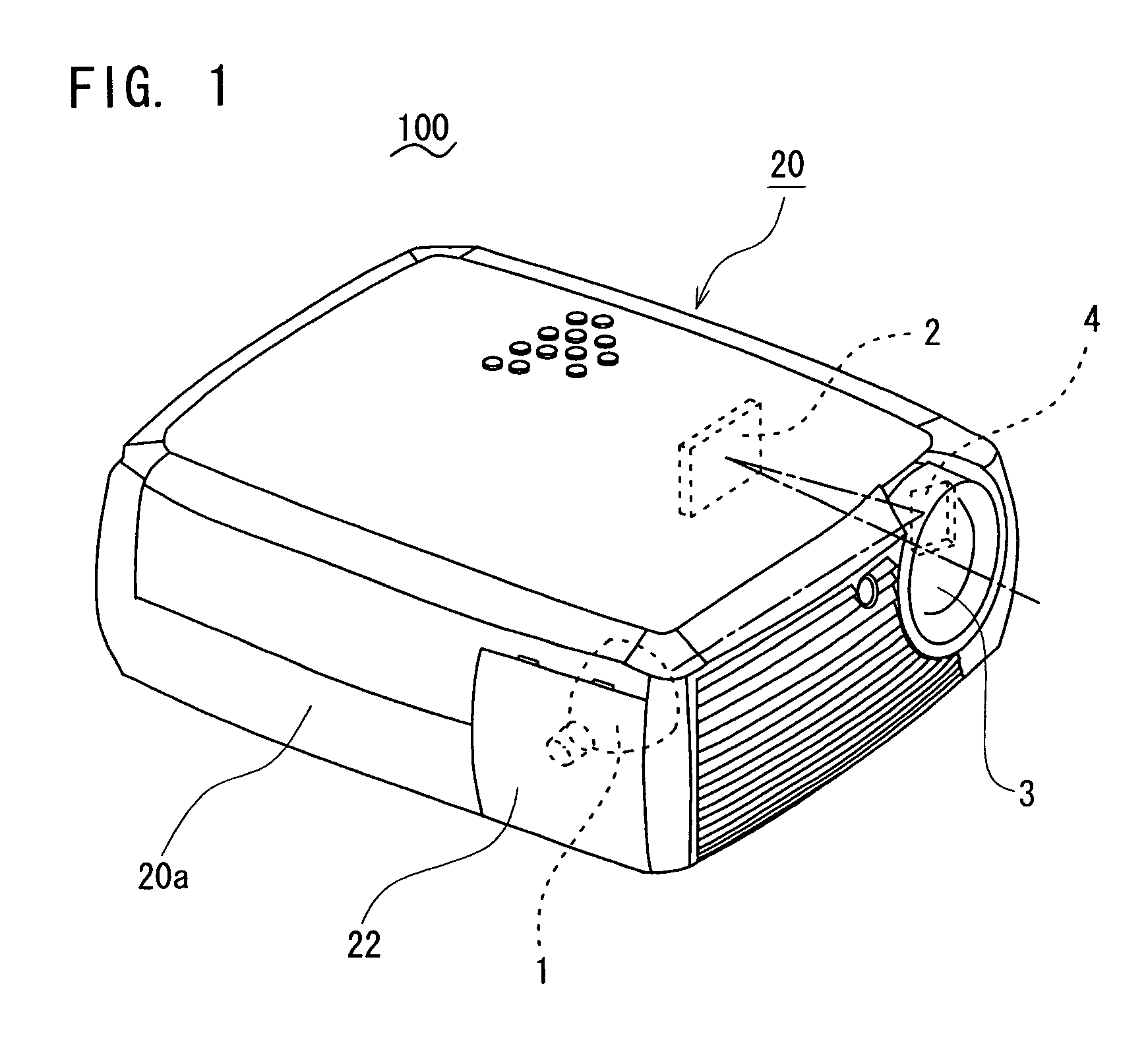 Image projector lamp door with screw tuning component