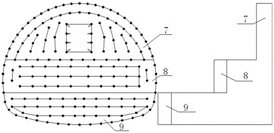 Three-step non-reserved-core-soil construction method for large-cross-section tunnel at collapsible loess area