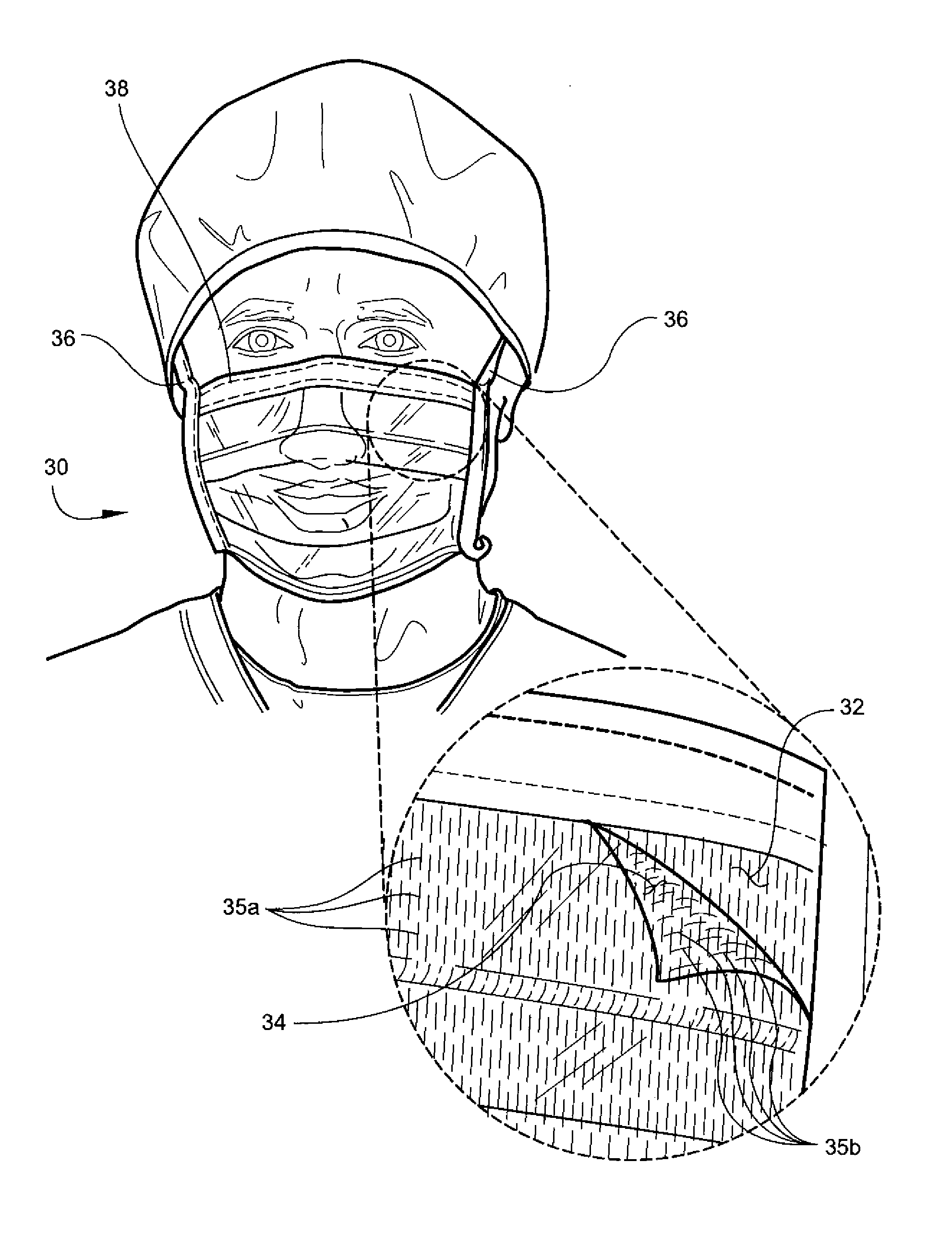 Transparent antimicrobial face mask