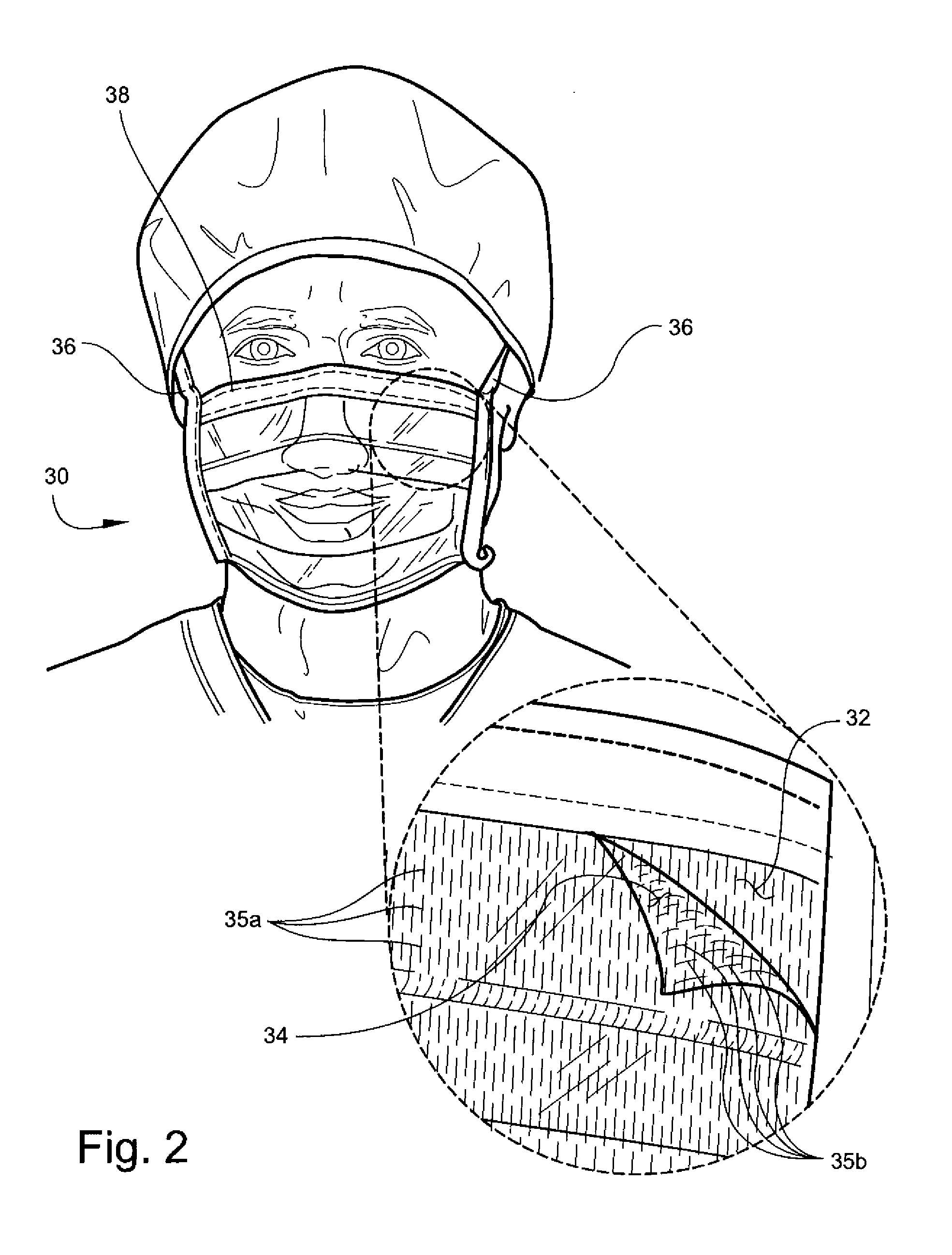 Transparent antimicrobial face mask