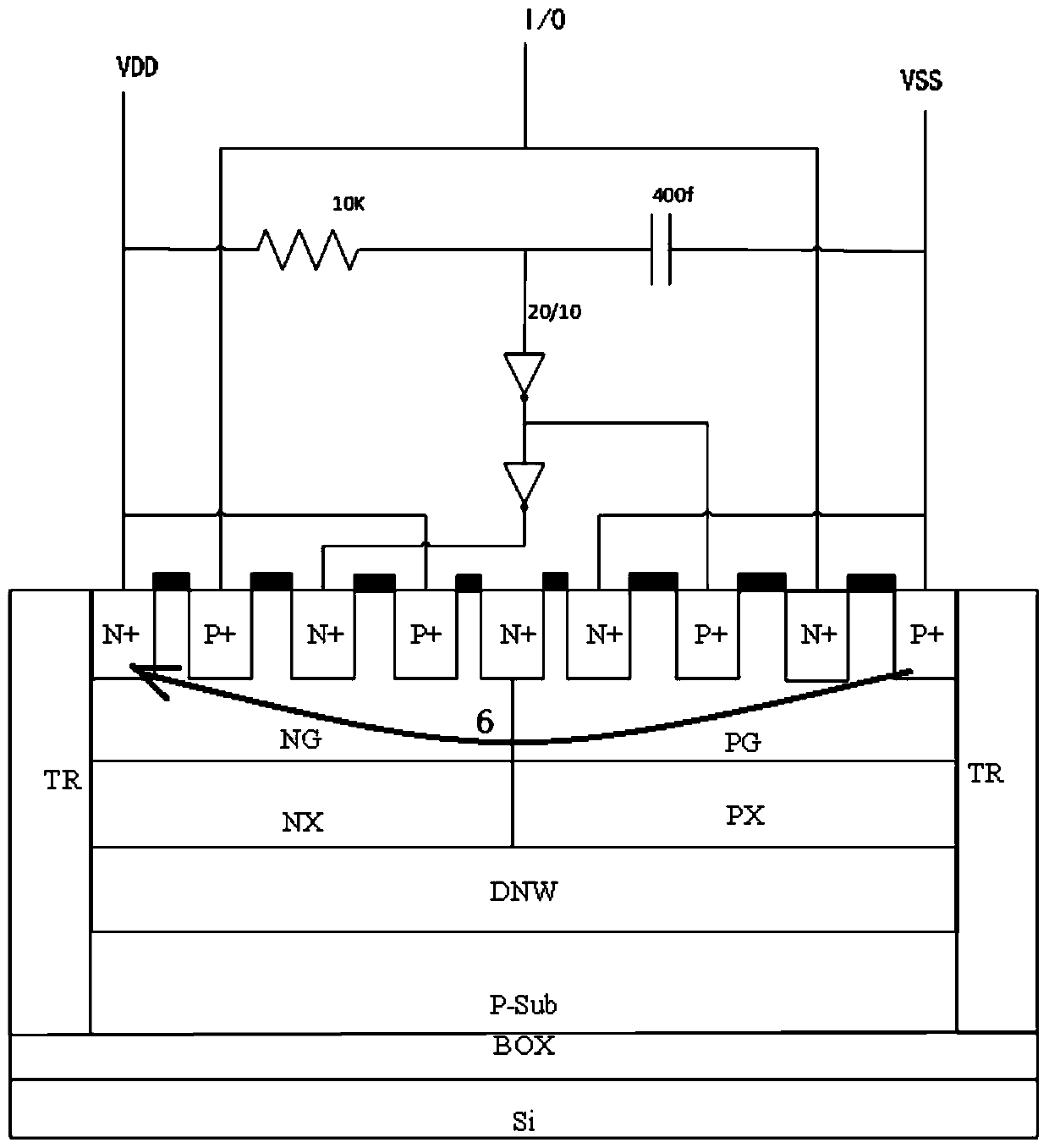 ESD protection structure, integrated circuit and electronic equipment