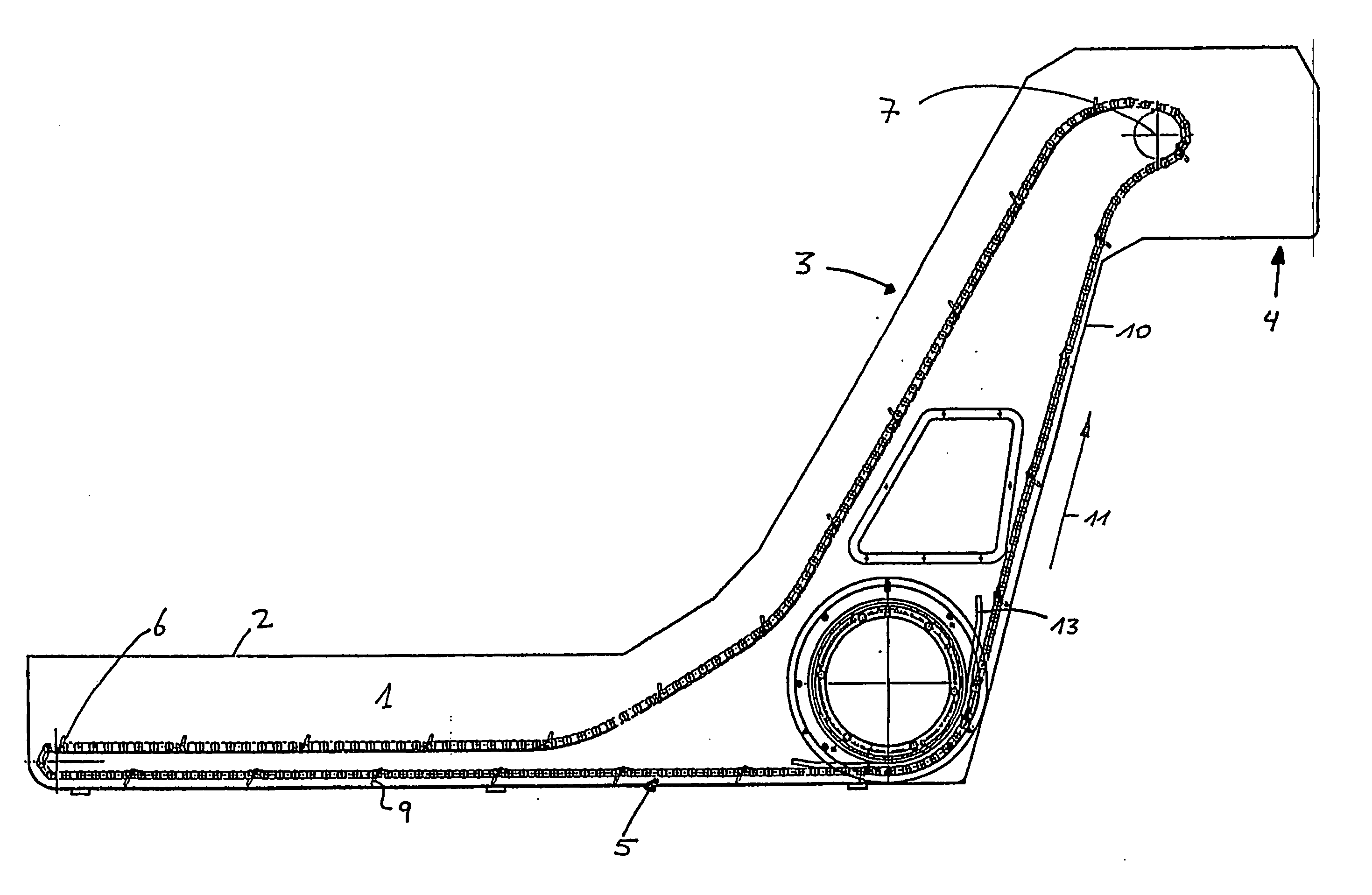 Device for receiving and separating chips and cooling liquid (drive) collecting on machine tools