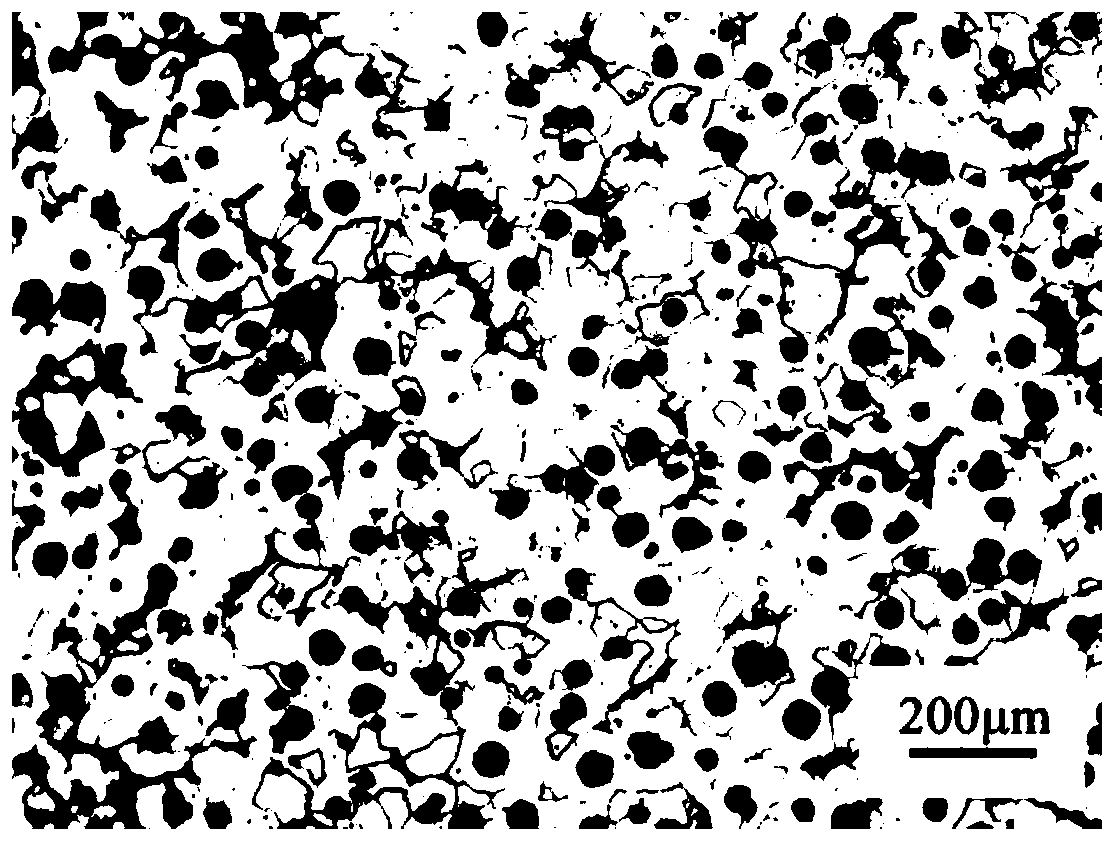 Preparation method of as-cast mixed matrix QT600-10 ductile iron