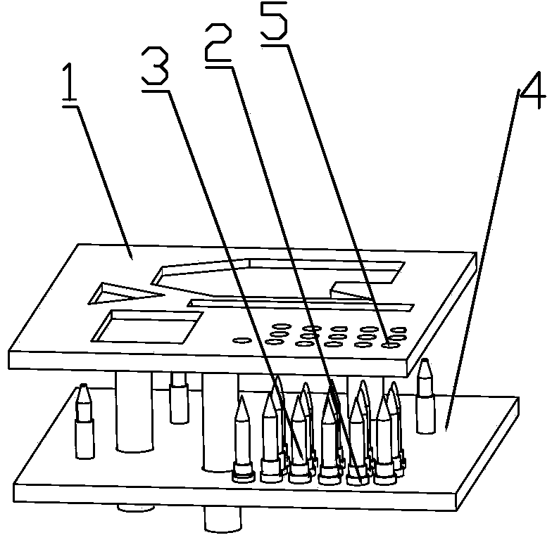 Buffer device for testing TV card boards