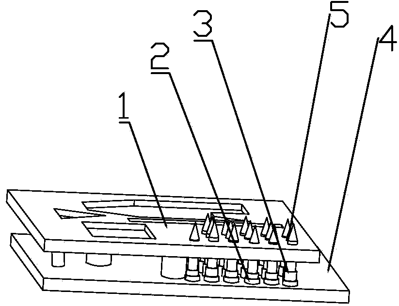 Buffer device for testing TV card boards