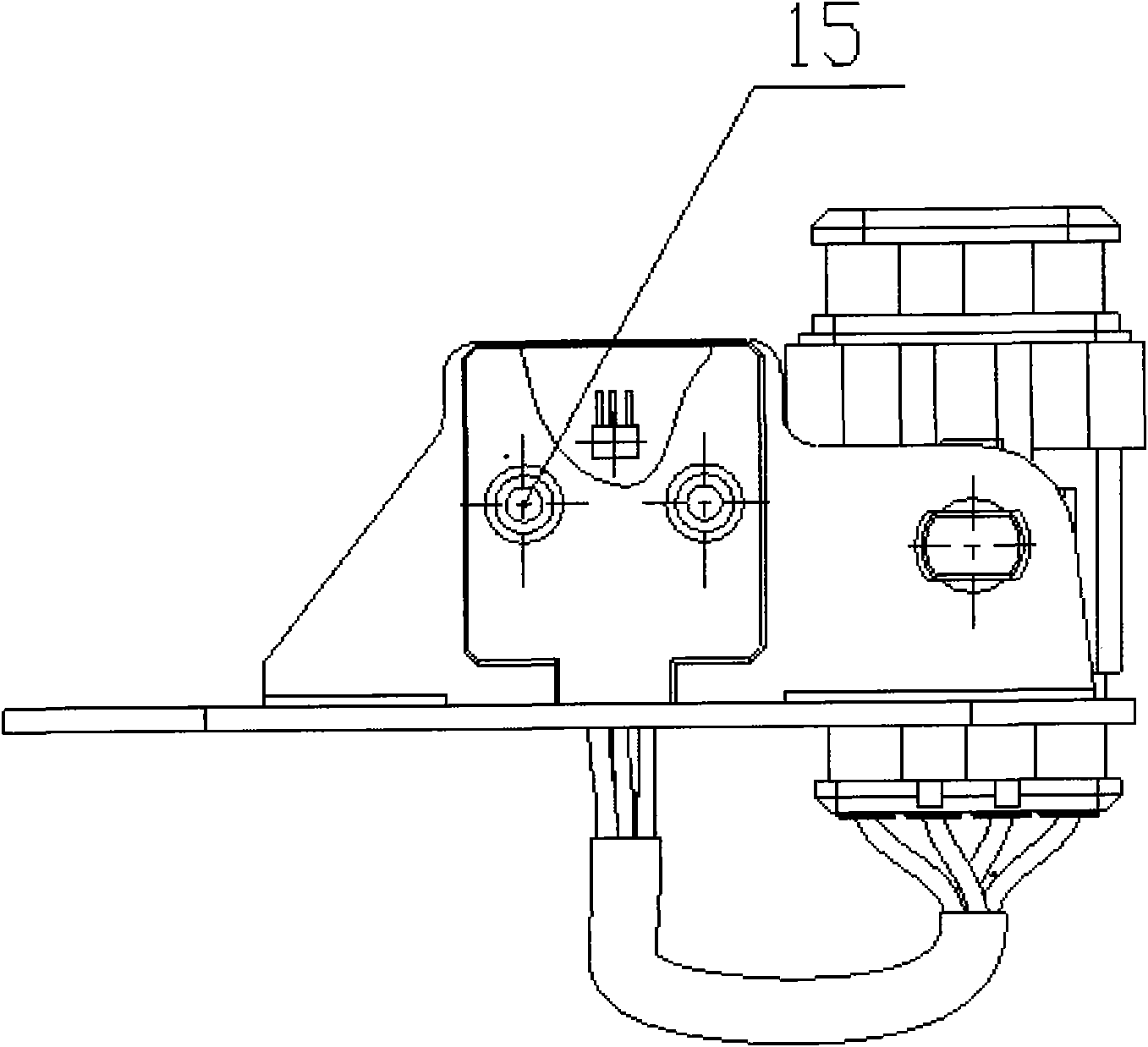 Neutral position identification sensor of start-stop system of car