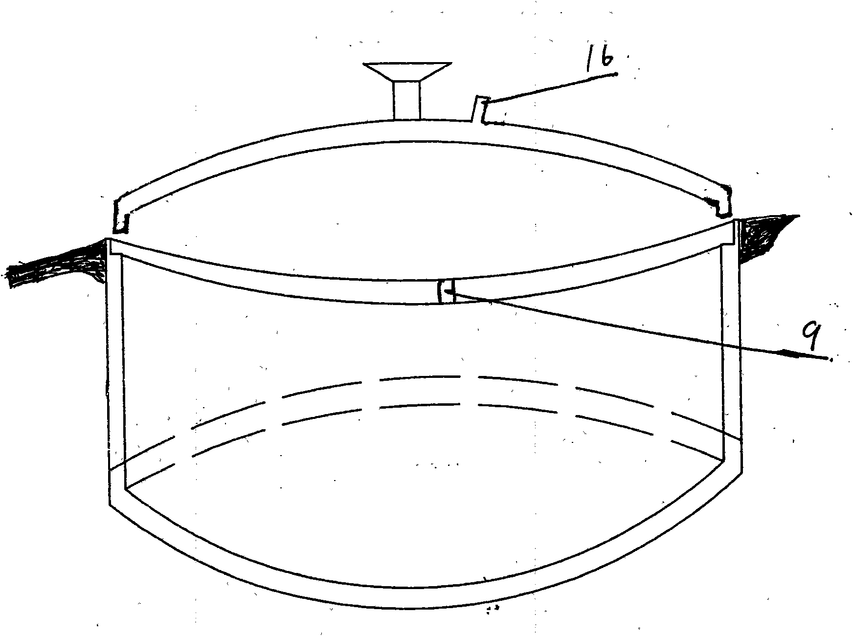 High-efficiency and energy-saving magnet pot