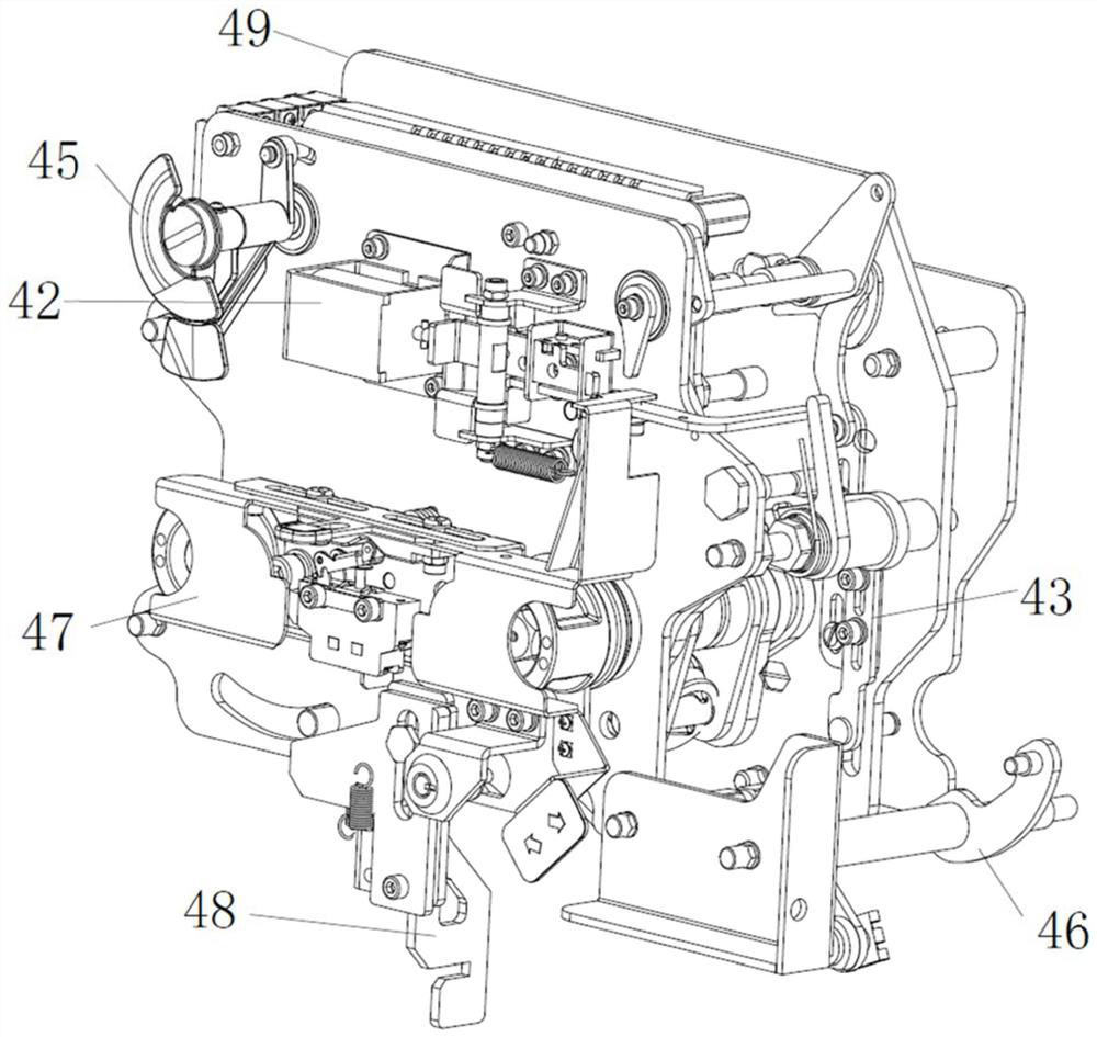 Operating mechanism of load switch-fuse combined electric appliance